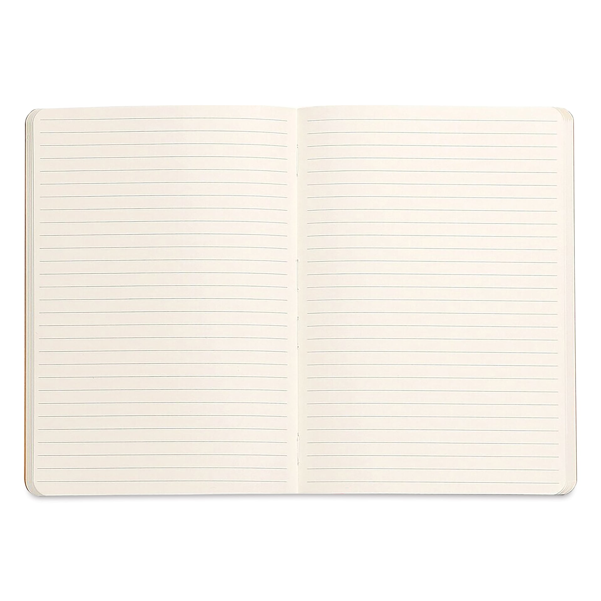 Rhodia Rhodiarama Softcover Notebook - A5, Black, Lined, open