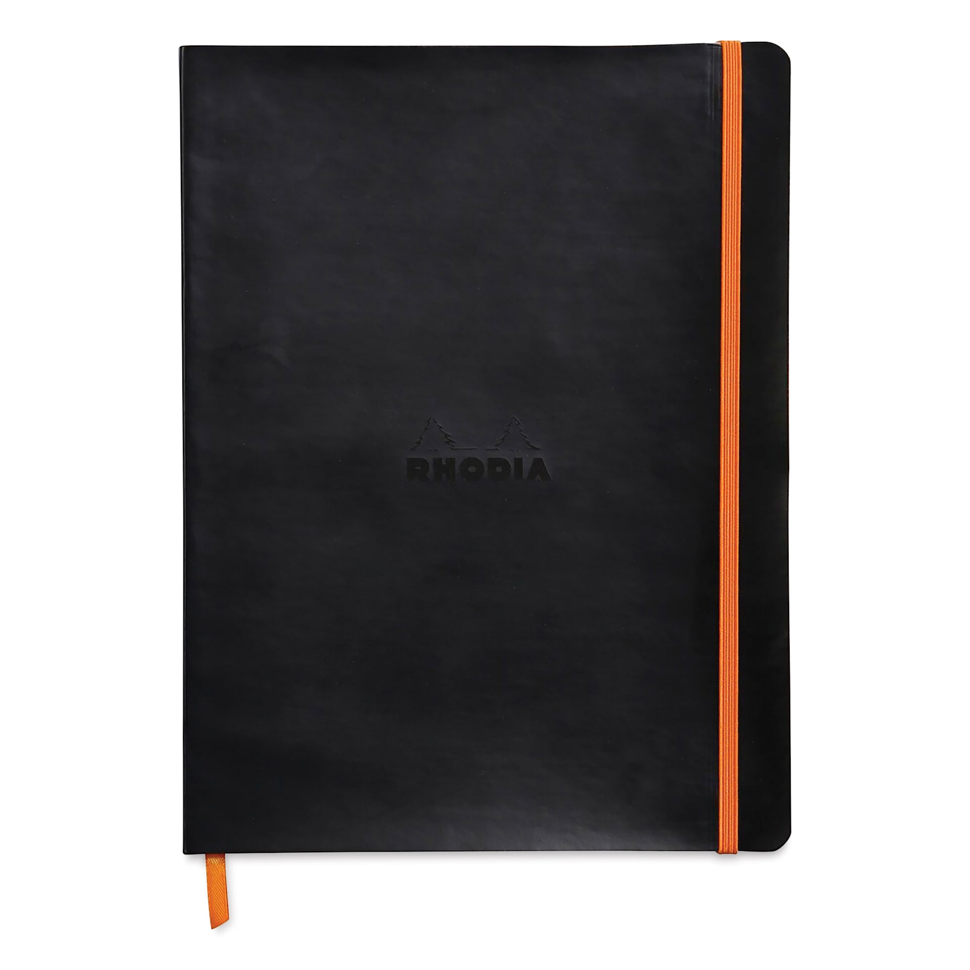 Rhodia Rhodiarama Softcover Notebook - 7-1/2" x 9-7/8", Black, Dot Grid