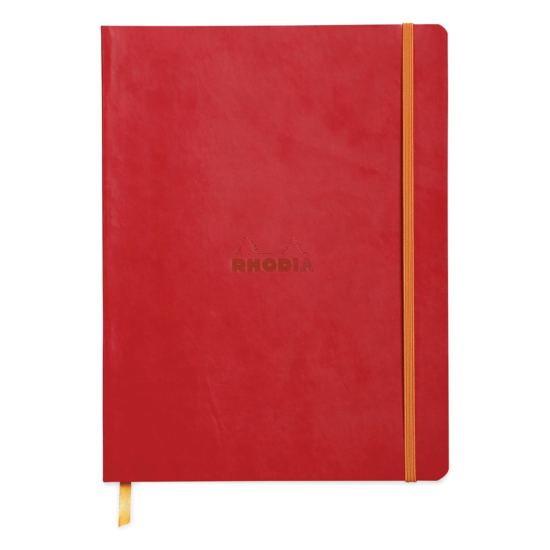 Rhodia Rhodiarama Softcover Notebook - 7-1/2" x 9-7/8", Poppy, Lined