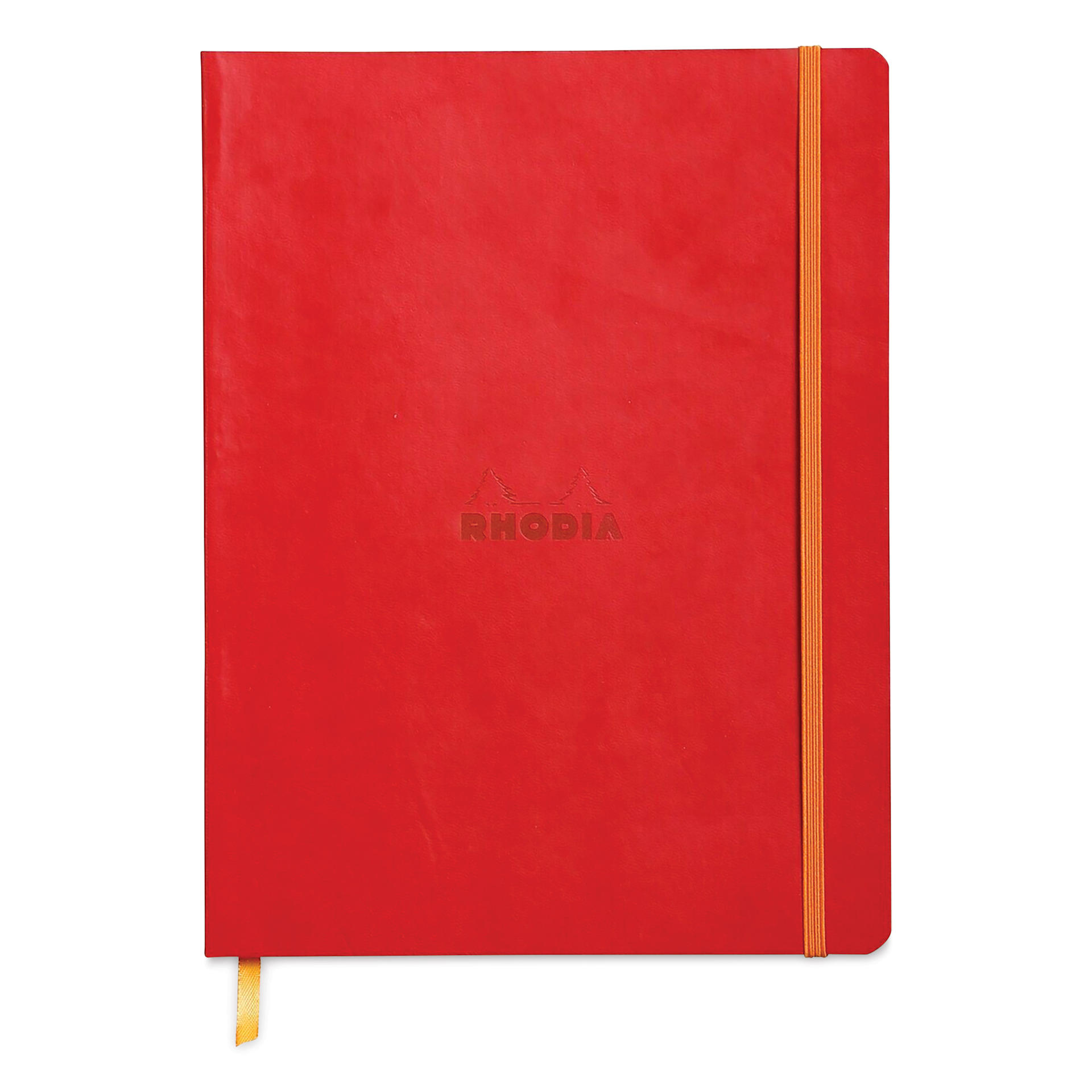 Rhodia Rhodiarama Softcover Notebook - 7-1/2" x 9-7/8", Poppy, Dot Grid