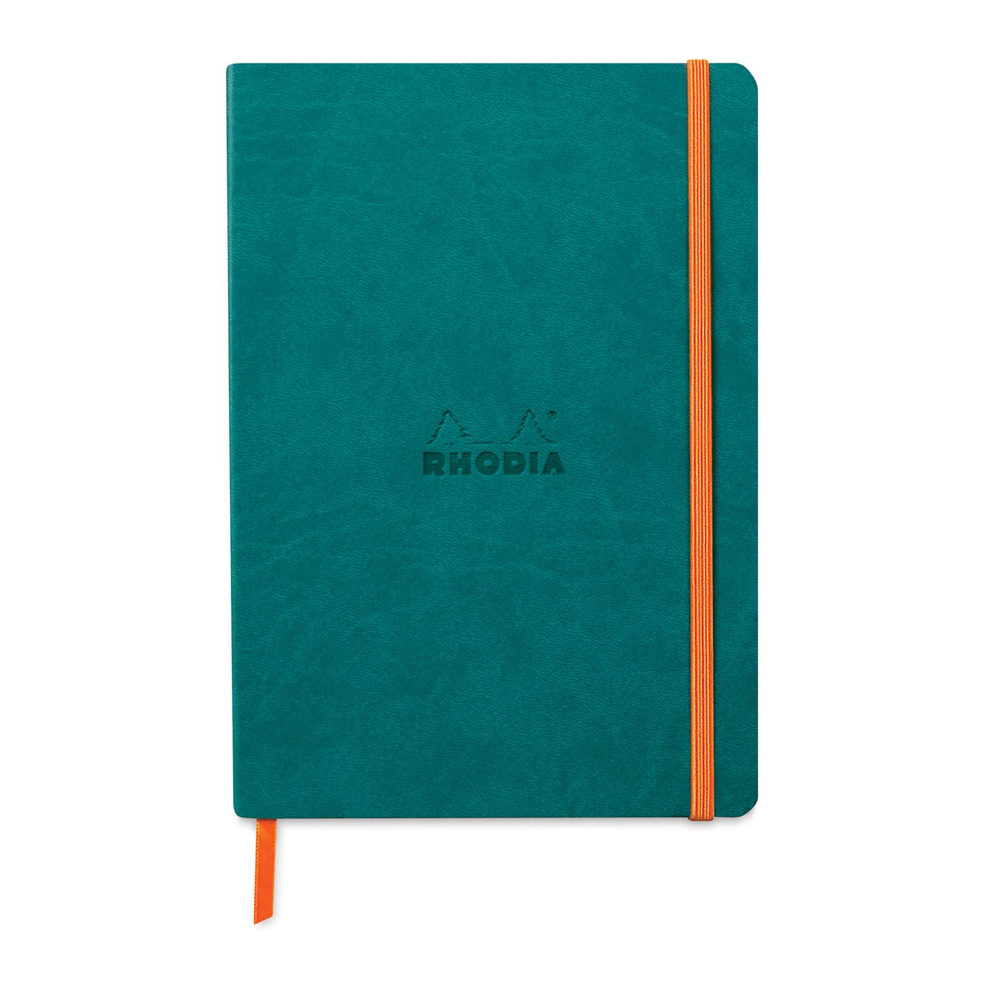 Rhodia Rhodiarama Softcover Notebook - A5, Peacock, Dot Grid