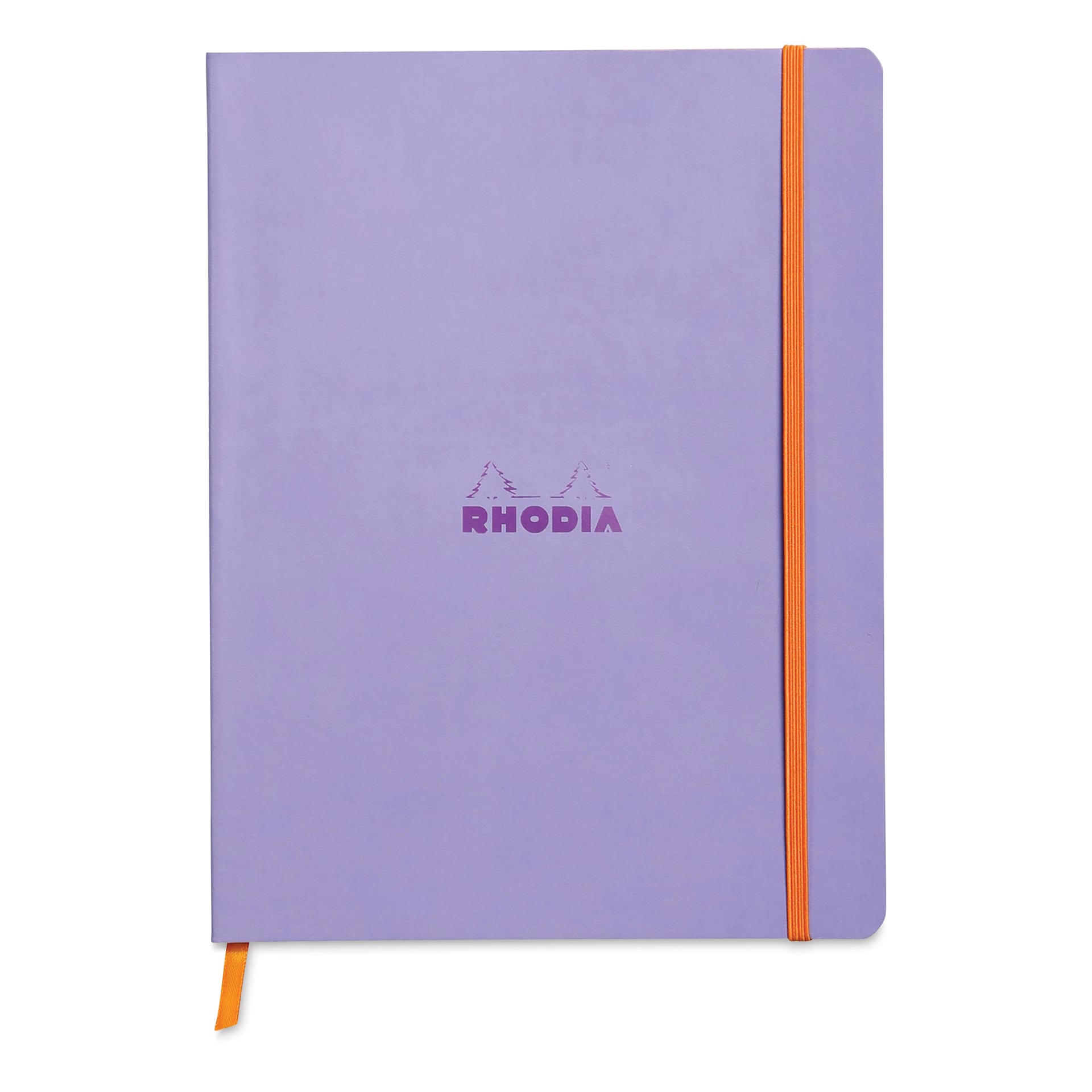 Rhodia Rhodiarama Softcover Notebook - 7-1/2" x 9-7/8", Iris, Lined