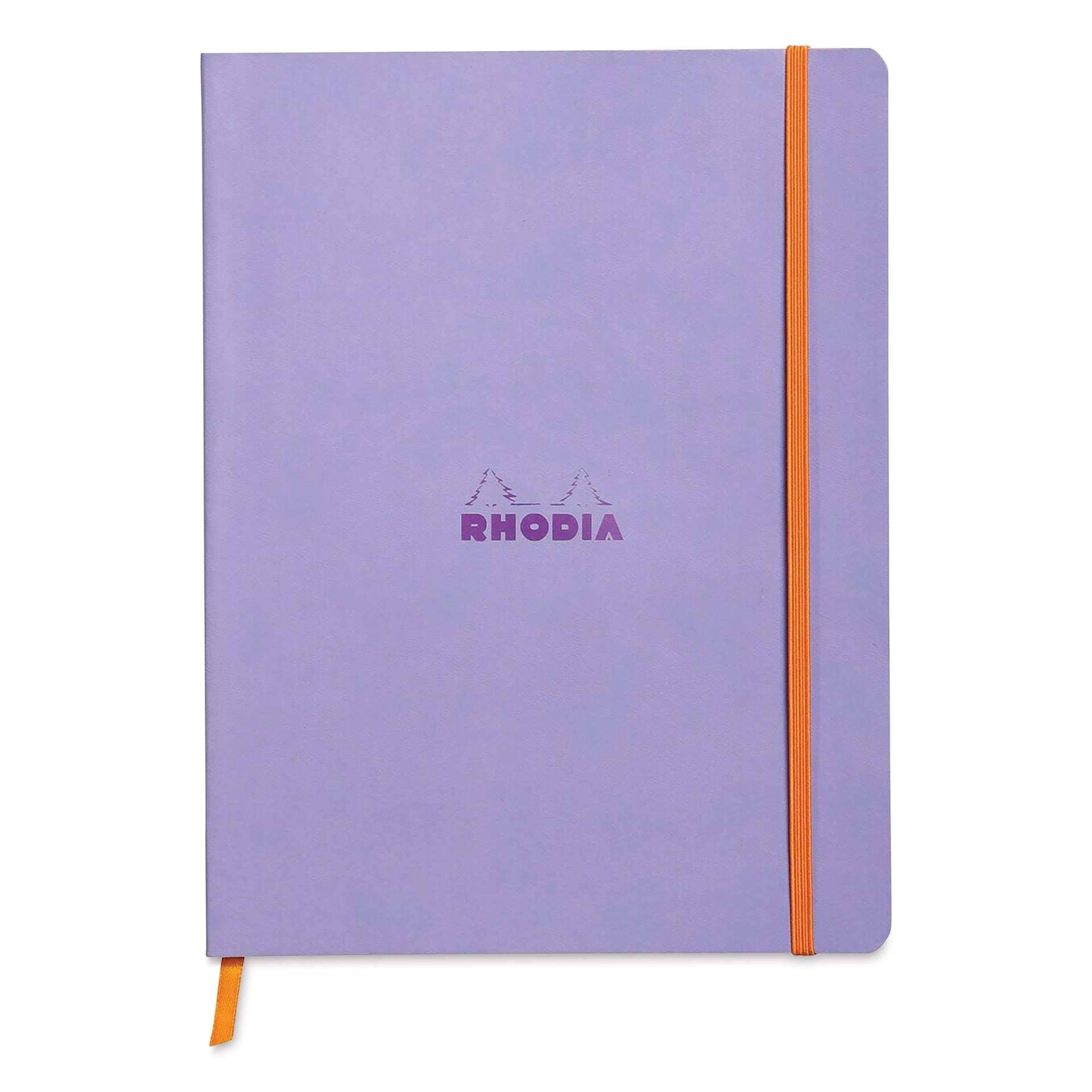 Rhodia Rhodiarama Softcover Notebook - 7-1/2" x 9-7/8", Iris, Dot Grid
