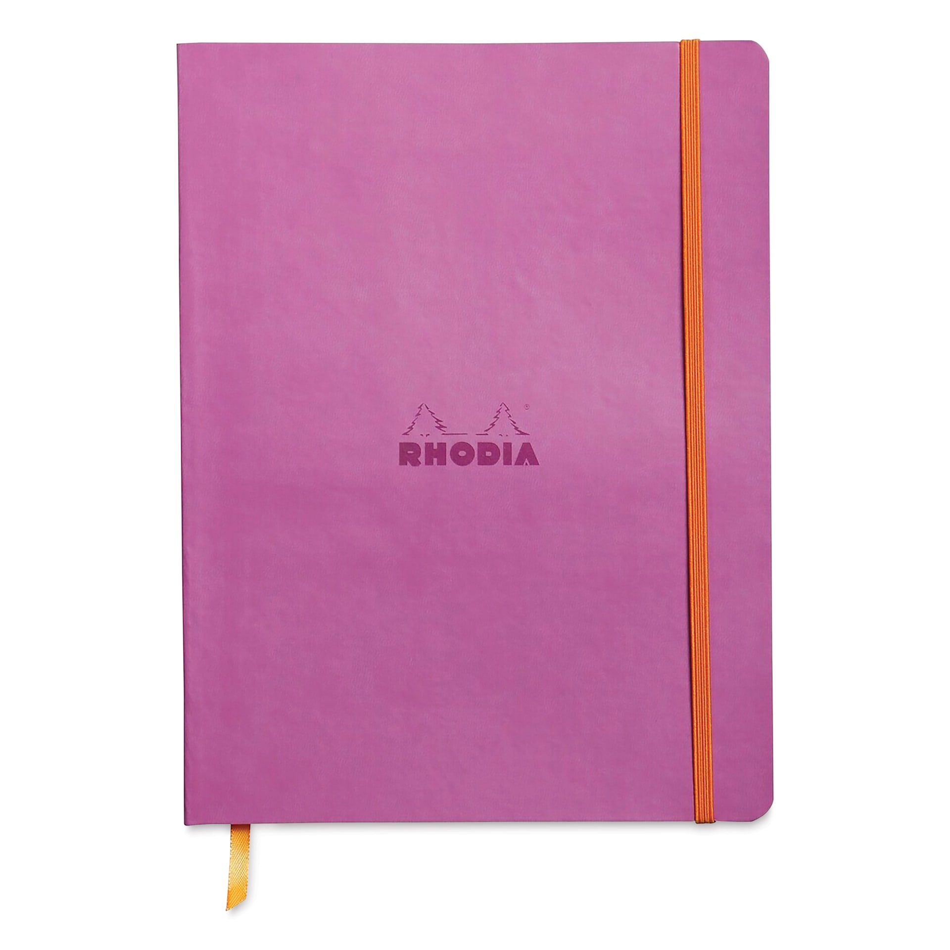 Rhodia Rhodiarama Softcover Notebook - 7-1/2" x 9-7/8", Lilac, Dot Grid