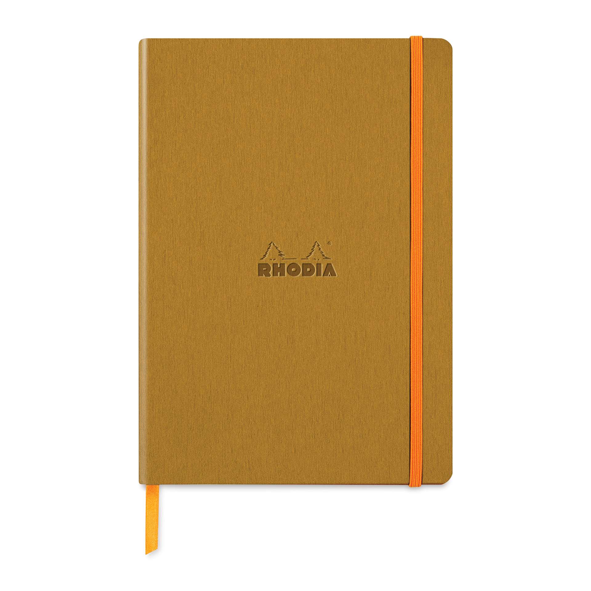 Rhodia Rhodiarama Softcover Notebook - A5, Gold, Dot Grid