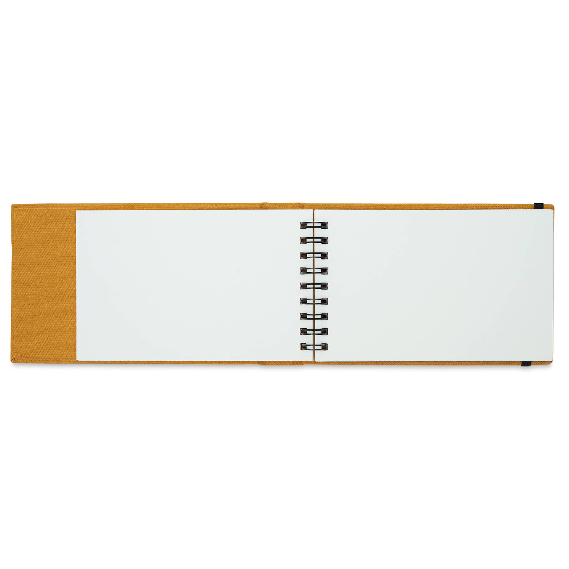 Sennelier Claude Monet Watercolor Notebook - 3.5" x 5.5", Yellow, open