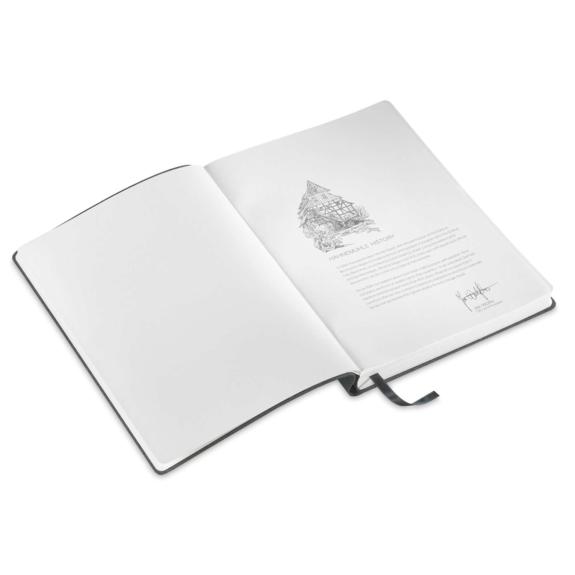 Hahnemühle Manuscript Notebook, open
