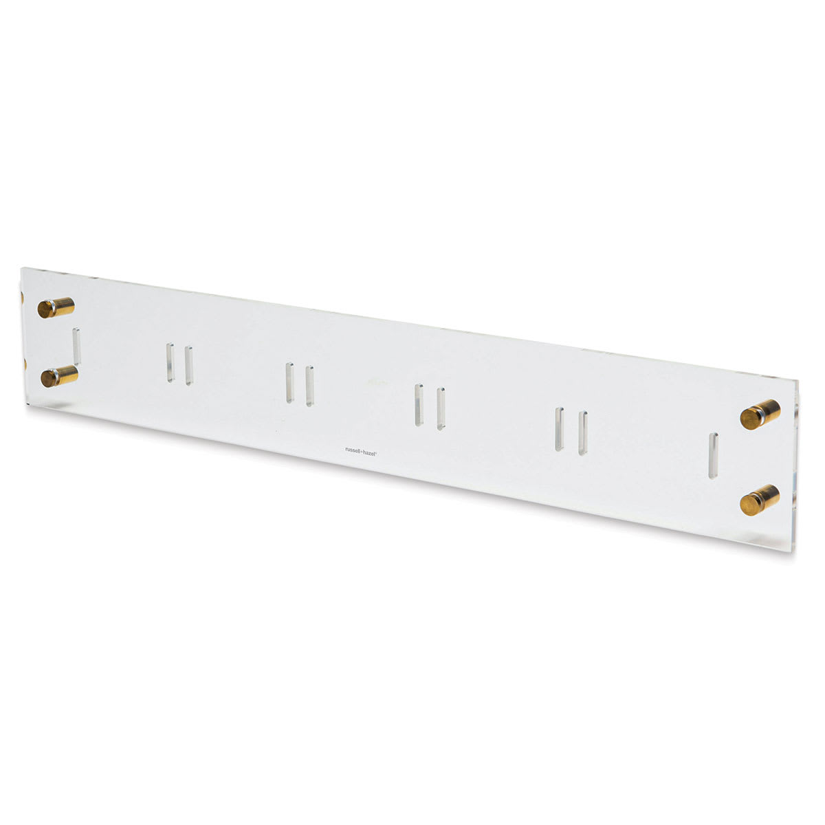 Russell and Hazel Acrylic Rail - 24"W x 1/4"D x 4"H