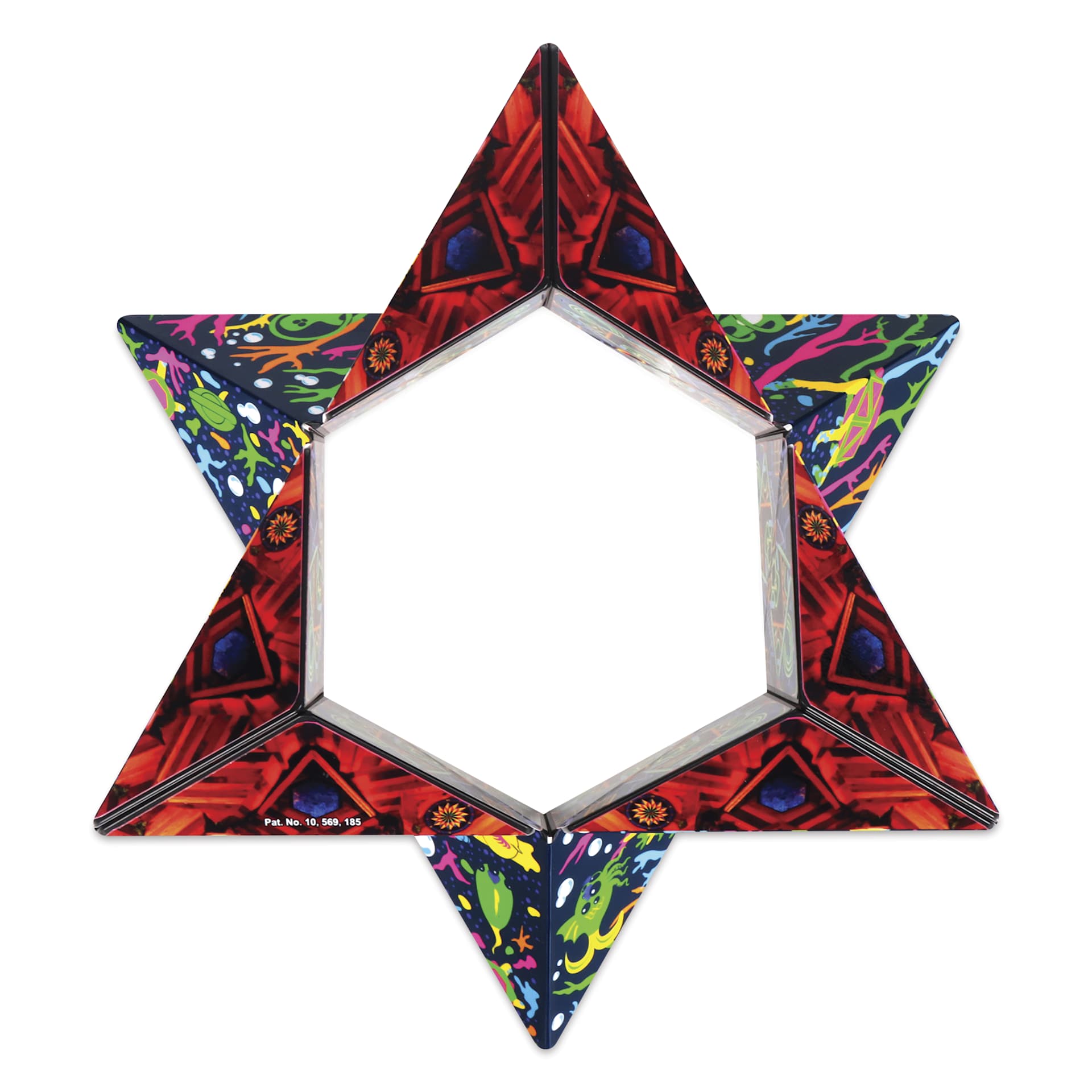 Shashibo Puzzle Toy - Eternal Friends, folded into 6-pointed star