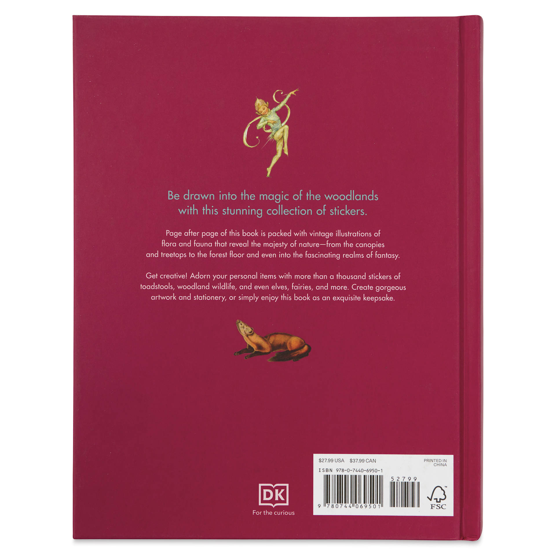 The Forests, Fairies, and Fungi Sticker Anthology, back cover