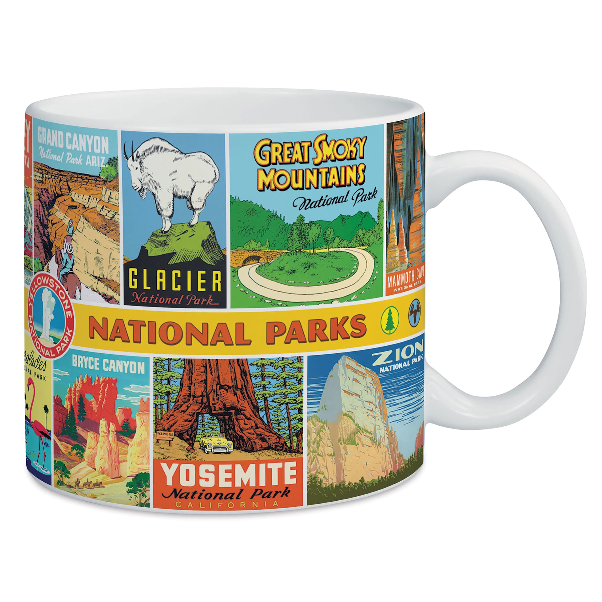 Cavallini Vintage National Parks Mug out of packaging