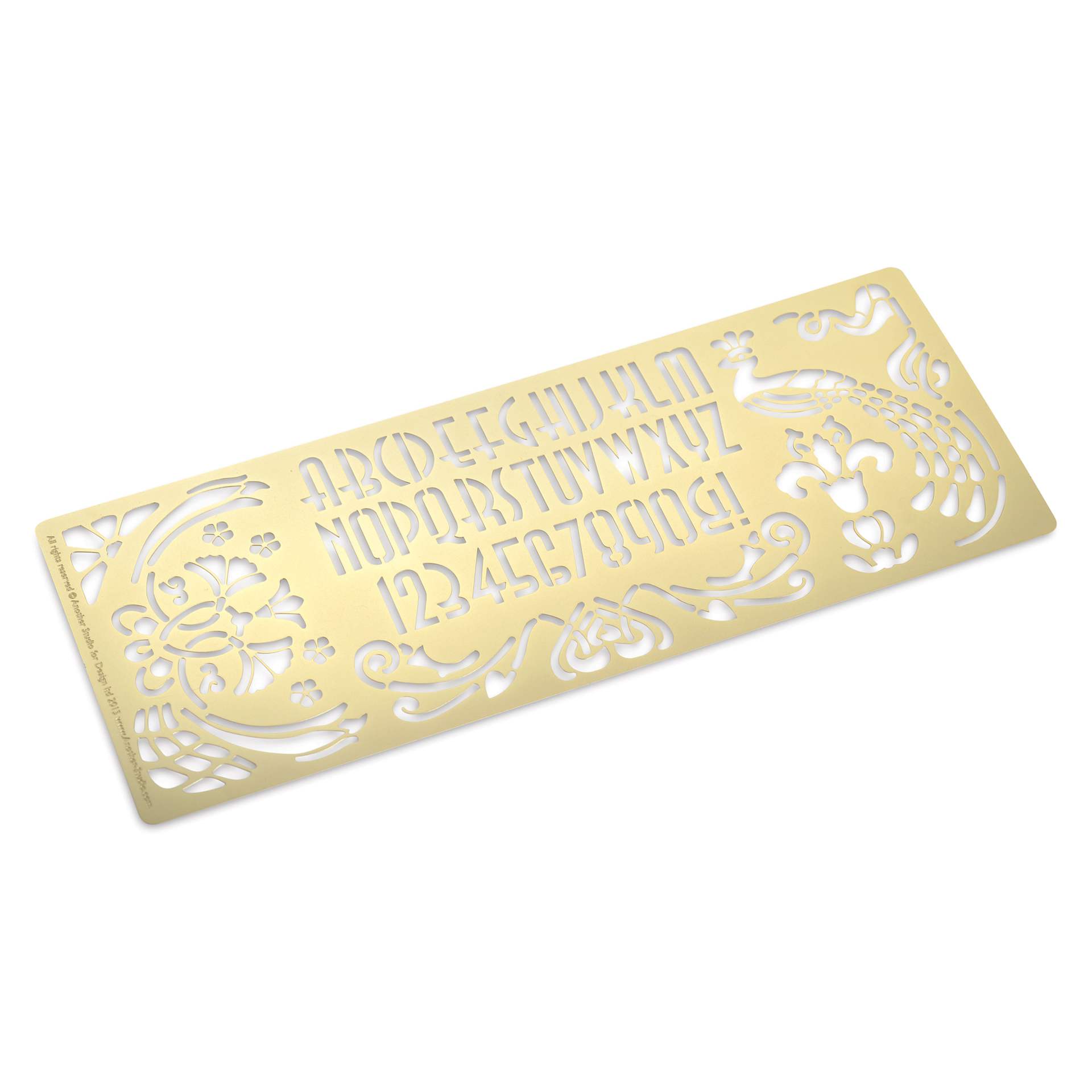 Another Studio Brass Stencil - Nouveau