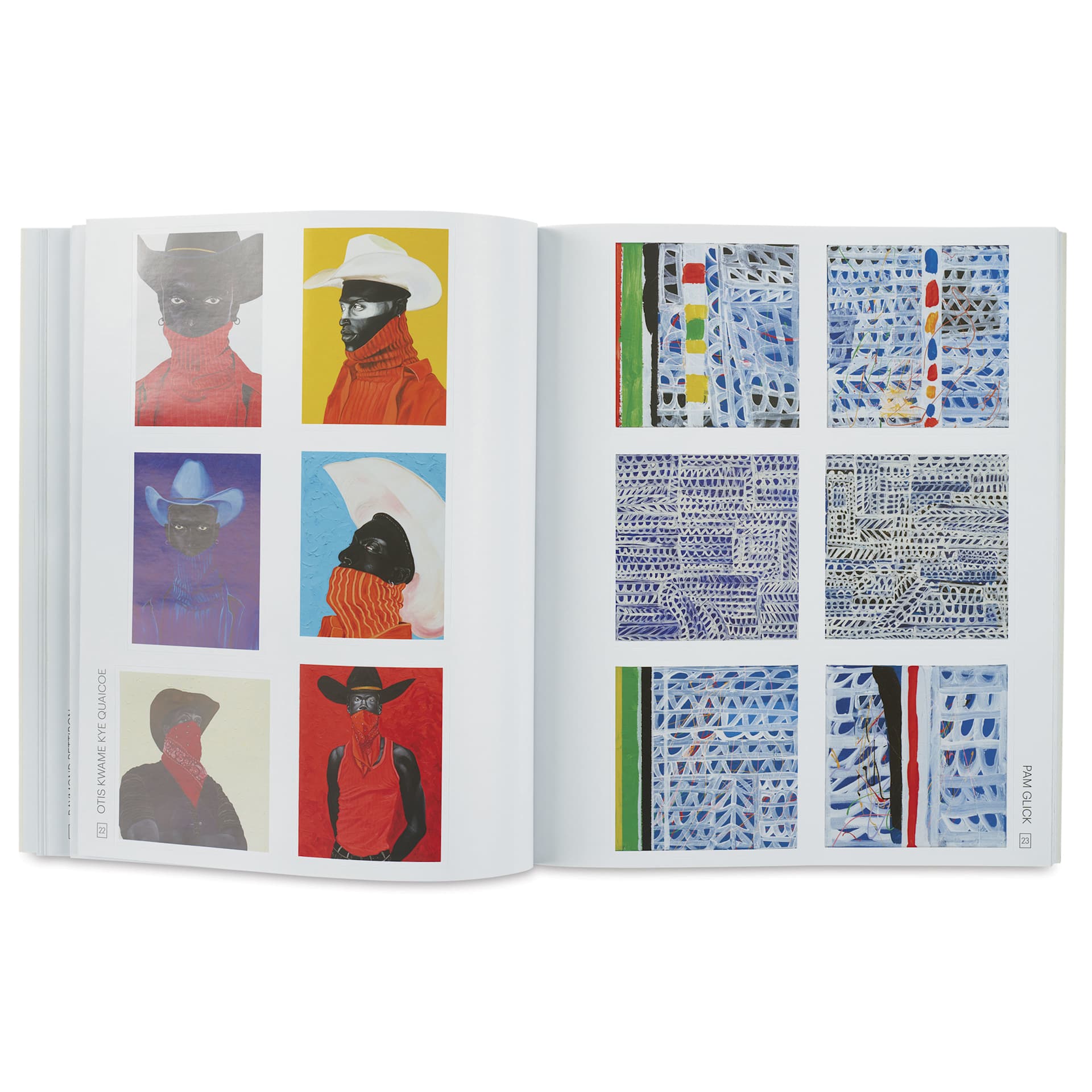 The Unbelievably Fantastic Artists’ Sticker Book, various art piece stickers