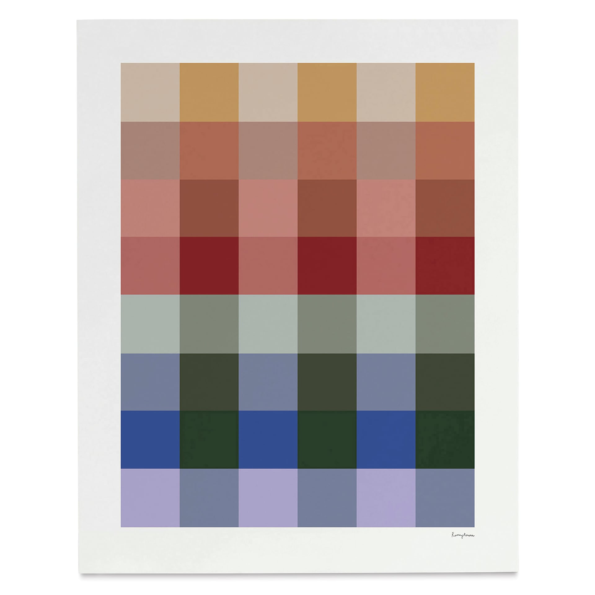 Roomytown Pattern Studies Fine Art Prints, Gingham Pattern