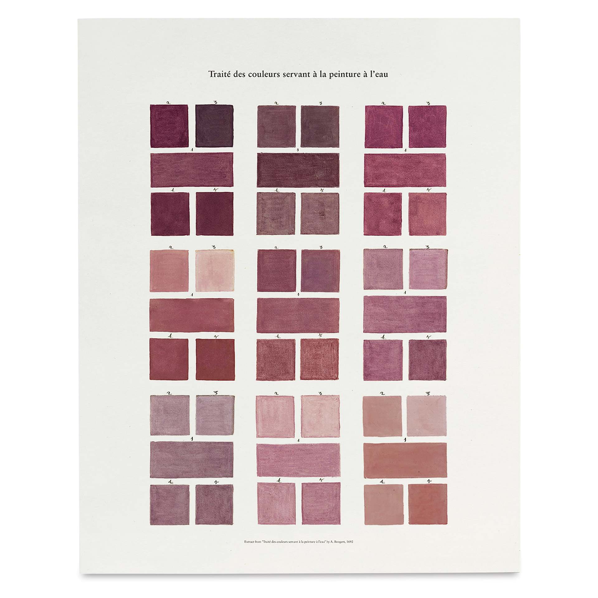 Roomytown Watercolor Swatches Fine Art Giclee Print - Pinks, 11" x 14"
