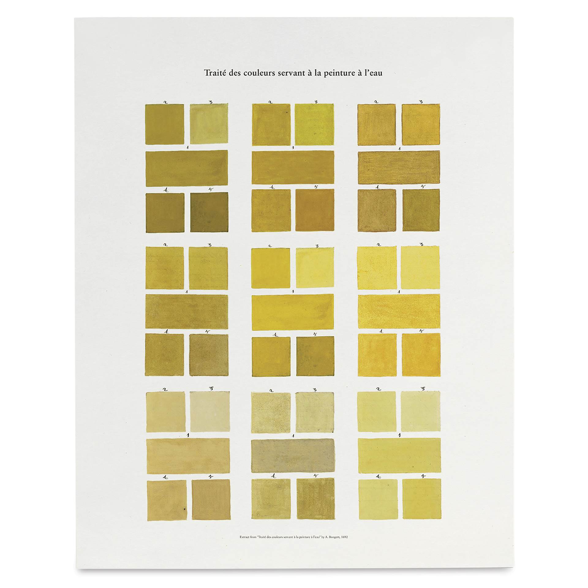 Roomytown Watercolor Swatches Fine Art Giclee Print - Yellows, 11" x 14"