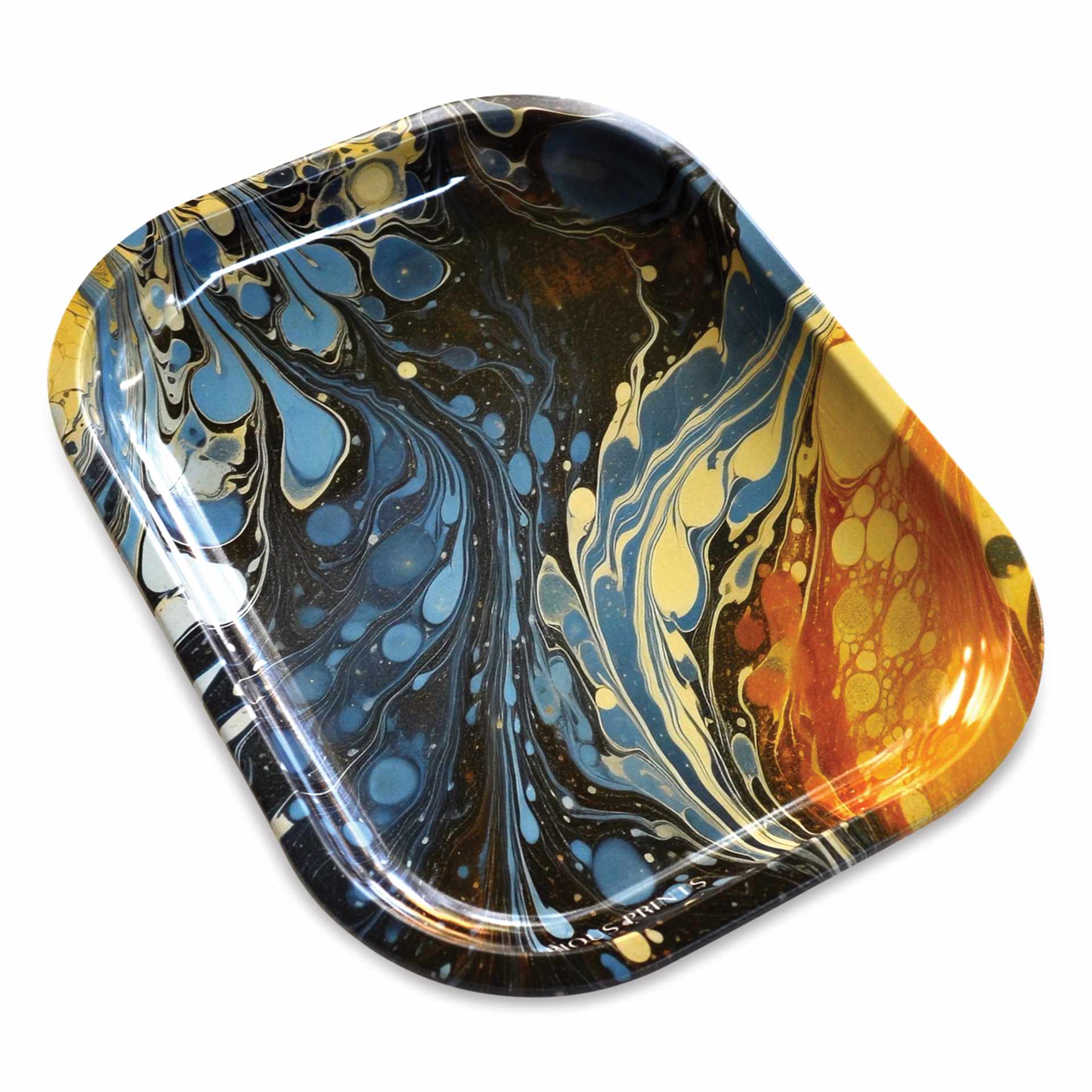 Curious Prints Vintage Metal Trays