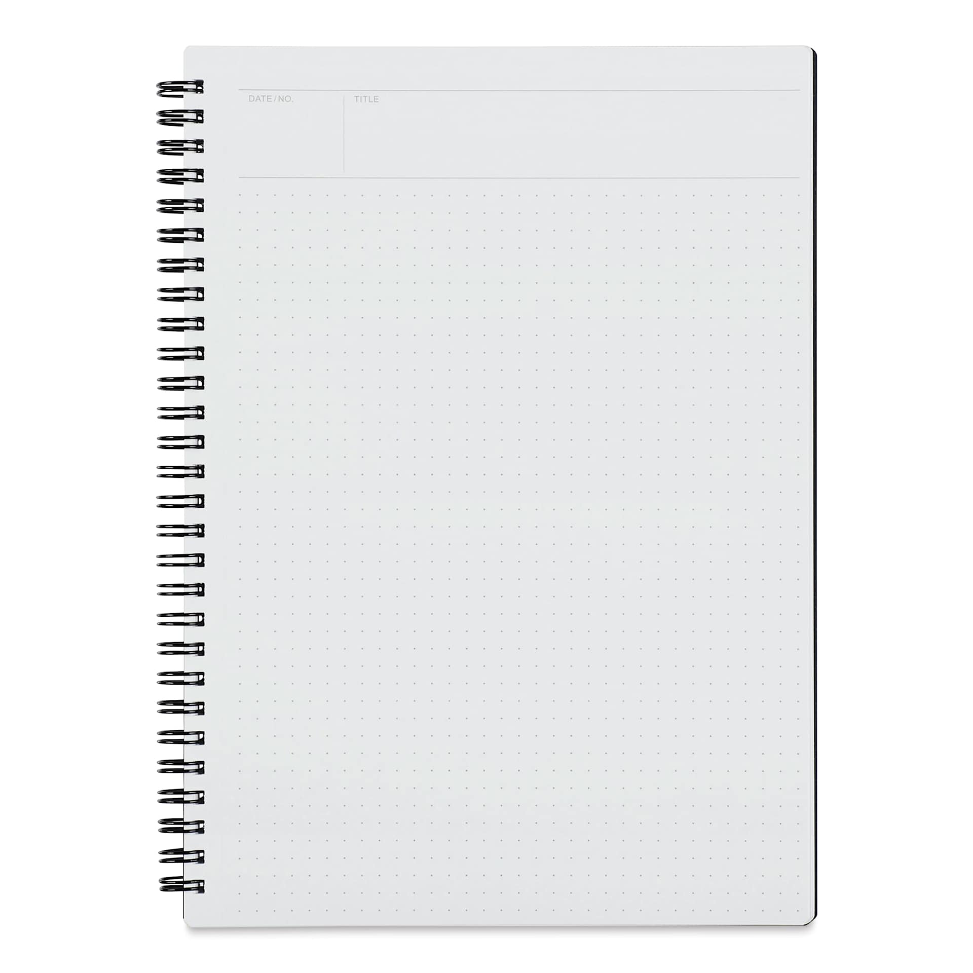 Maruman Mnemosyne Notebook - Black, B5, Dot Grid, open