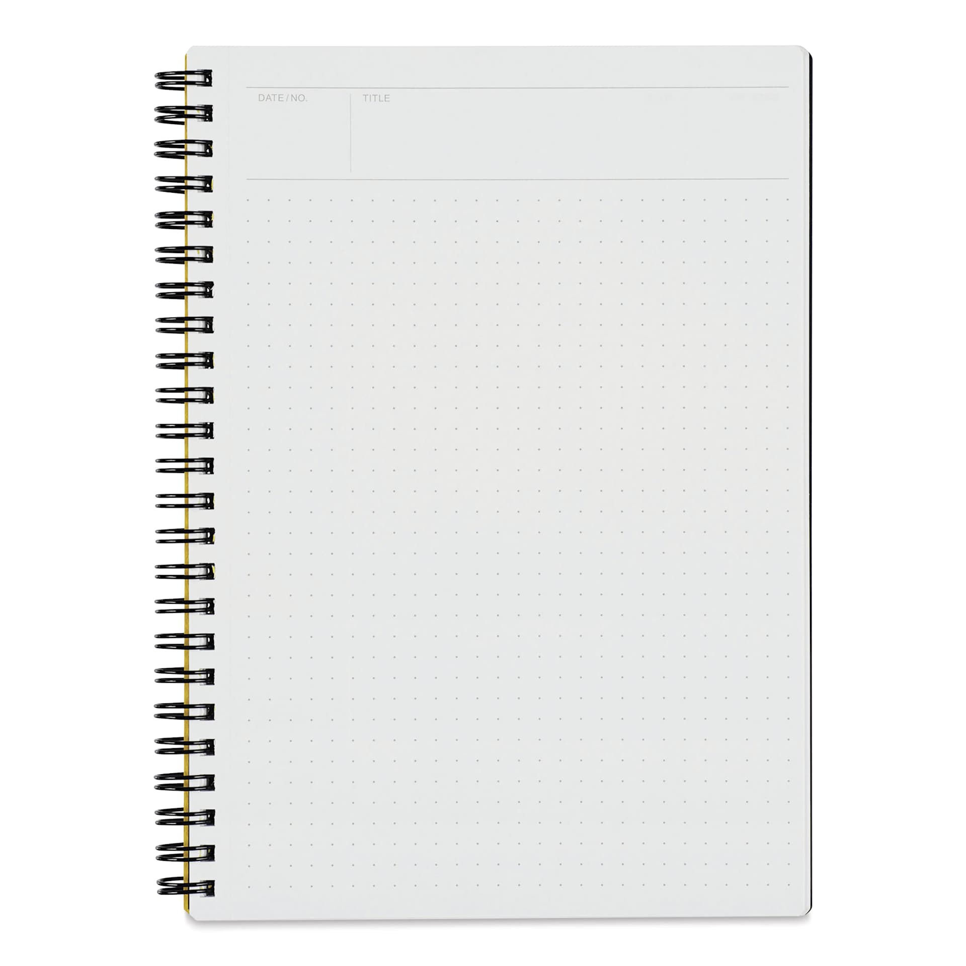Maruman Mnemosyne Notebook - Black, A5, Dot Grid, open