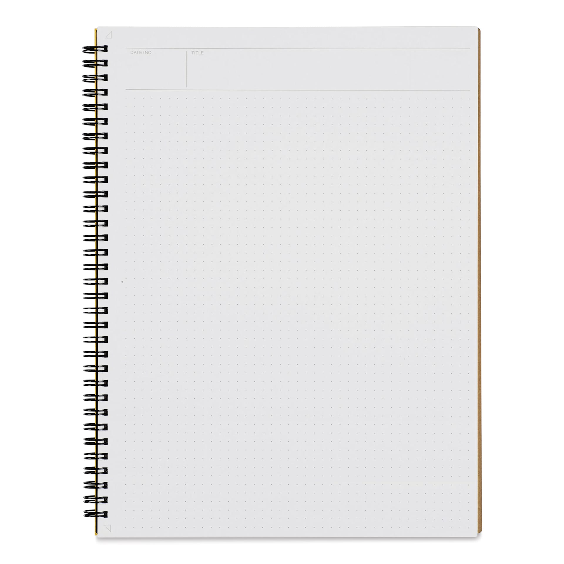 Maruman Mnemosyne Notebook - Black, A4, Dot Grid, open