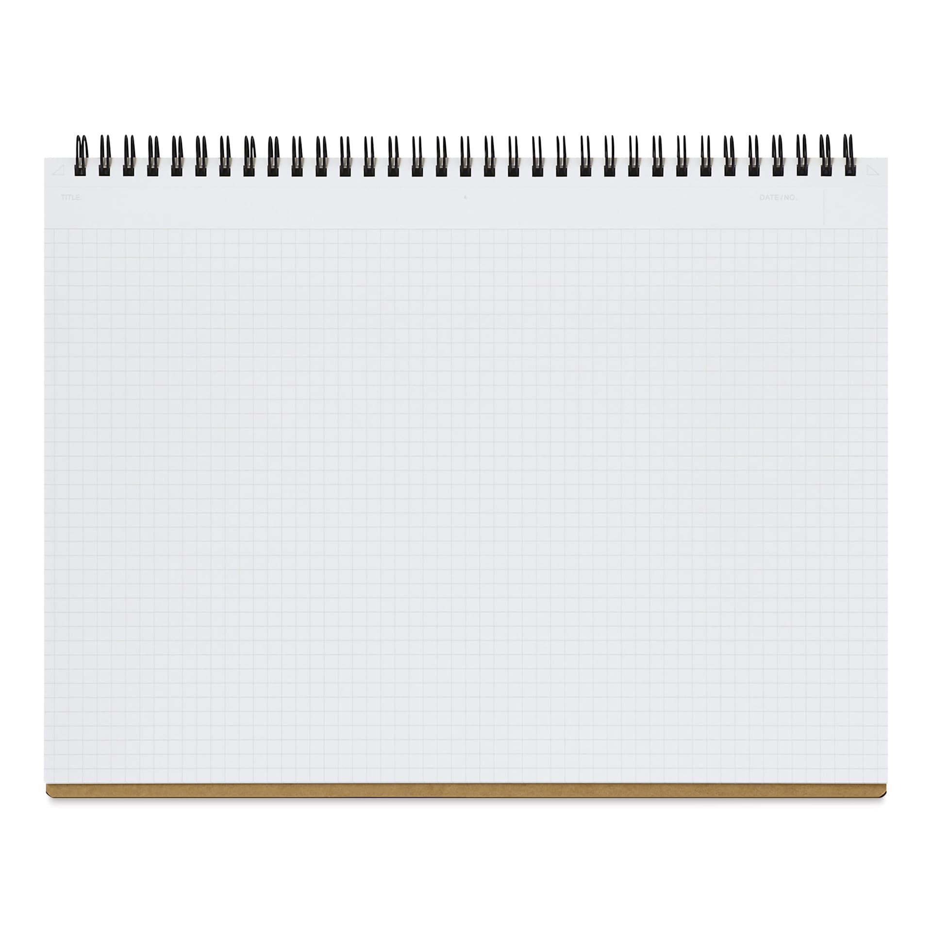 Maruman Mnemosyne Notebook - Black, A4, Graph, open