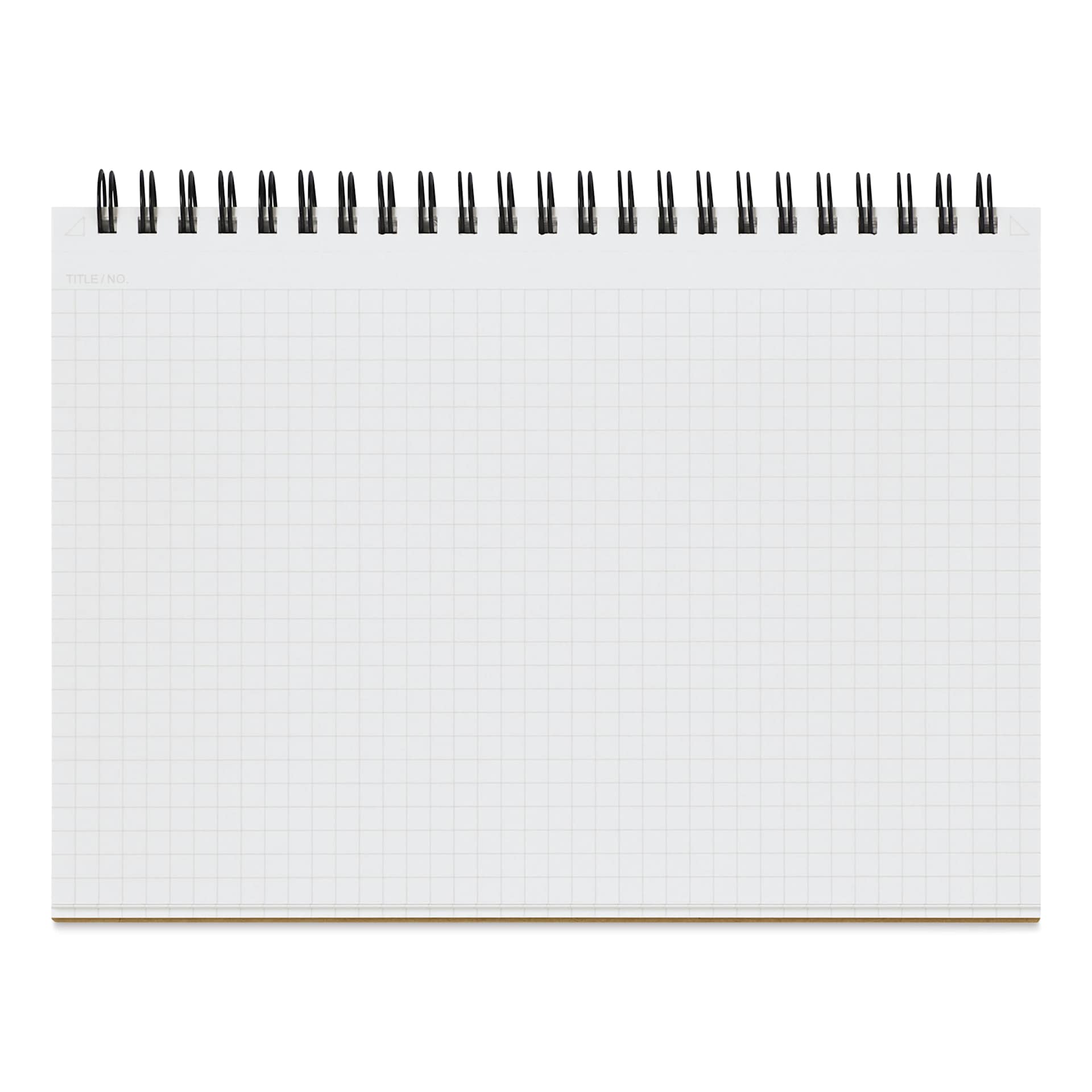 Maruman Mnemosyne Notebook - Black, A5, Graph, open
