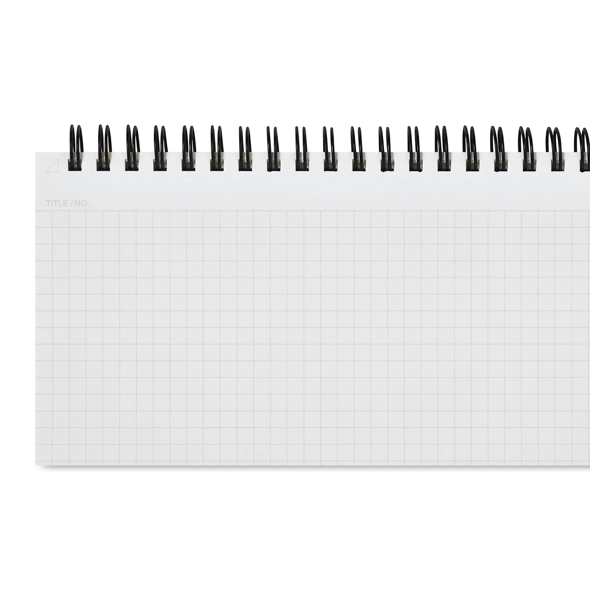 Maruman Mnemosyne Notebook - Black, A5, Graph, close-up of sheet