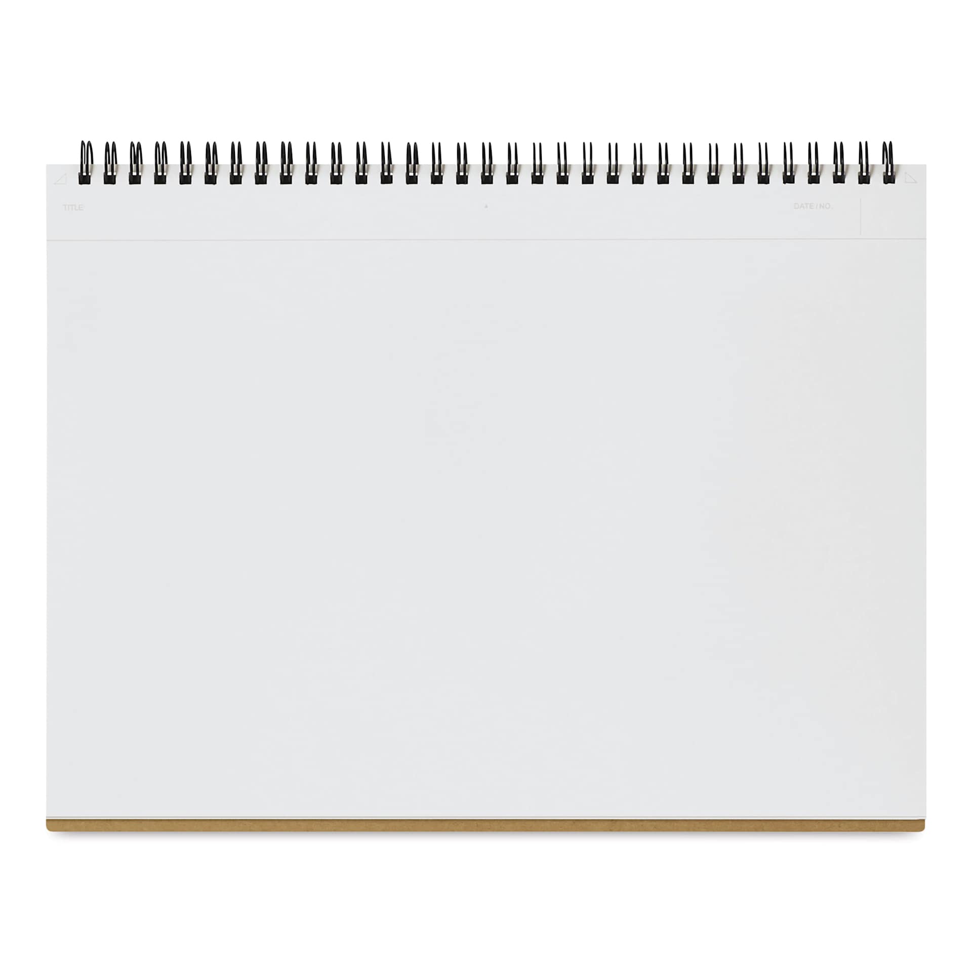 Maruman Mnemosyne Notebook - Black, A4, Blank, open