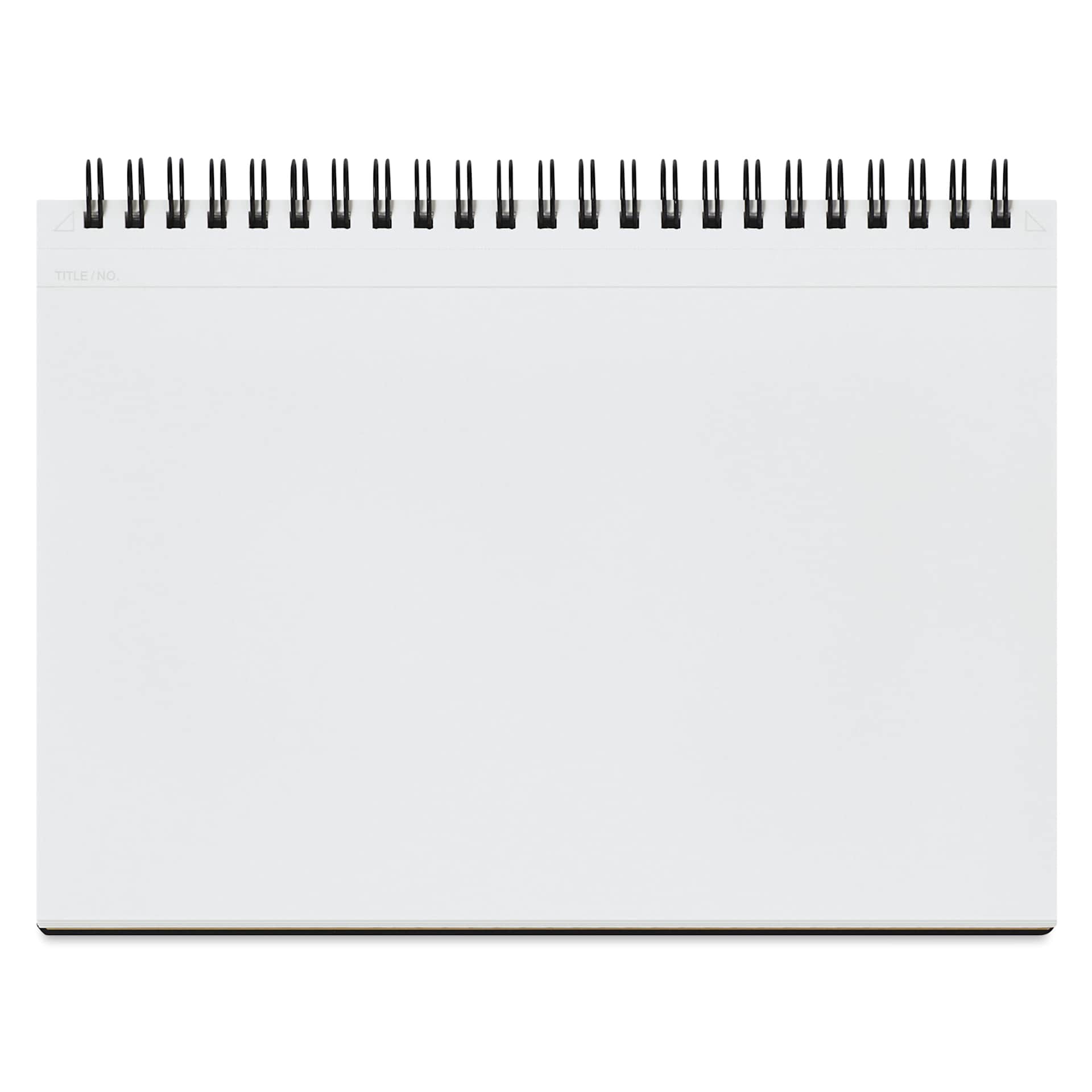 Maruman Mnemosyne Notebook - Black, A5, Blank, open