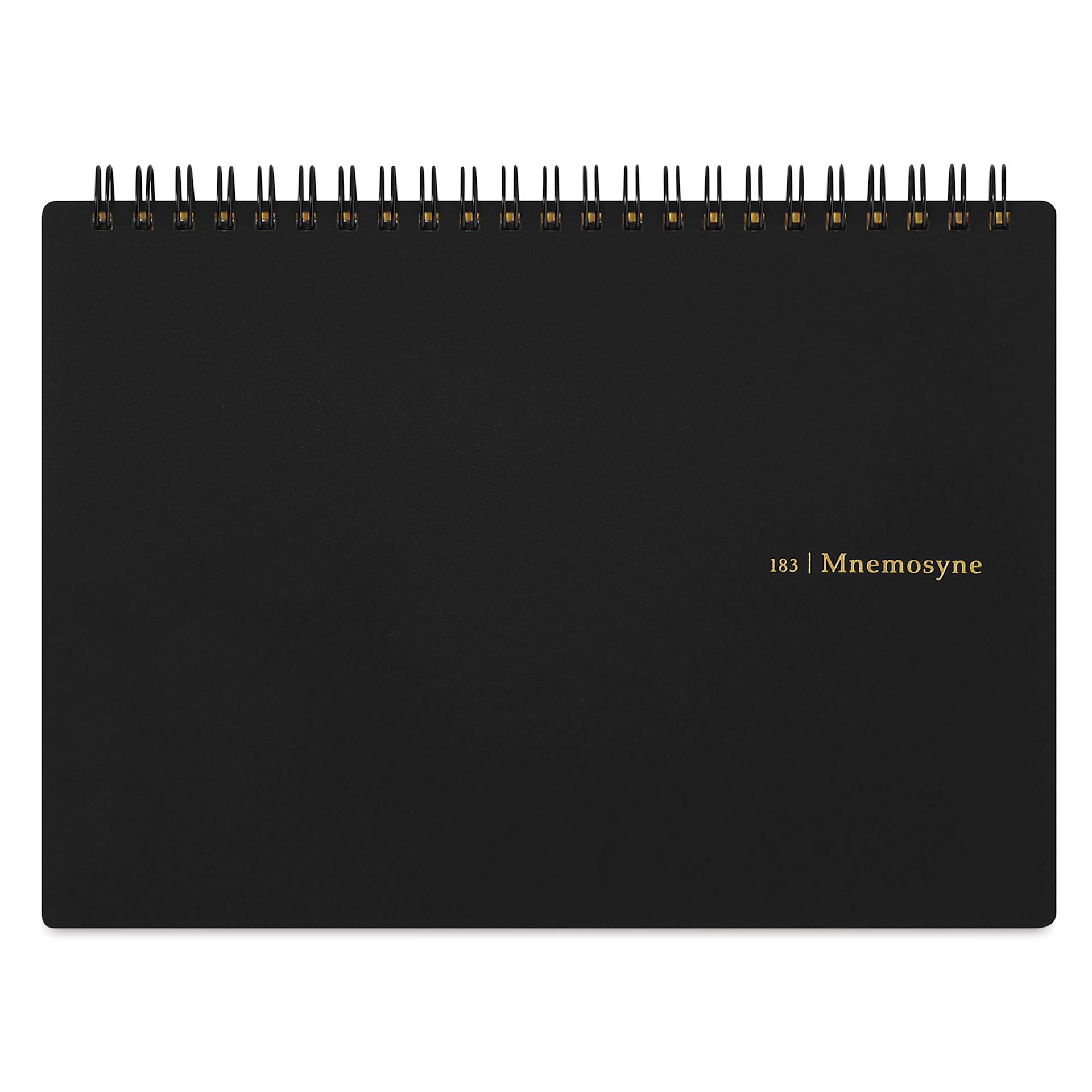 Maruman Mnemosyne Notebook - Black, A5, Blank, front