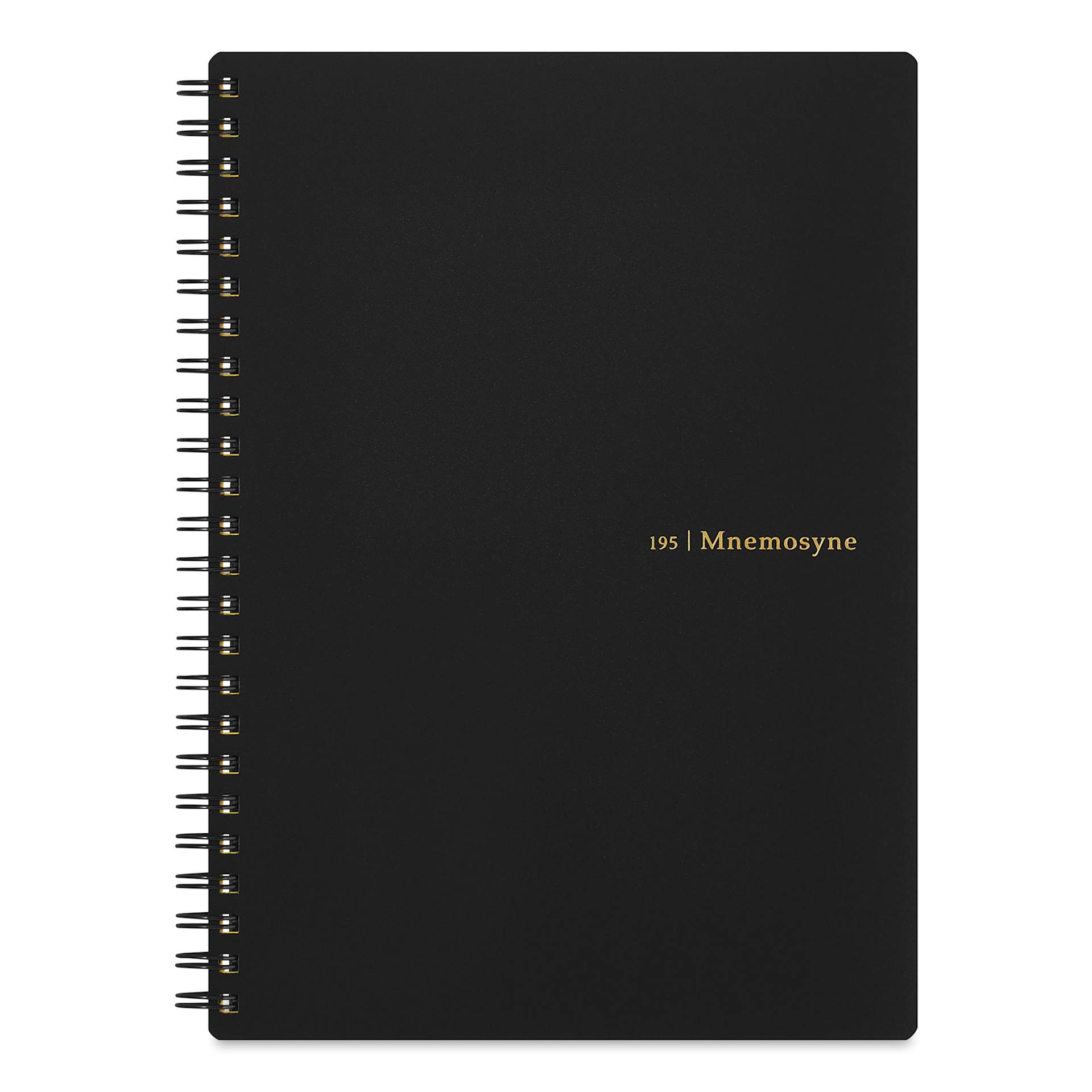 Maruman Mnemosyne Notebook - Black, A5, Lined, front
