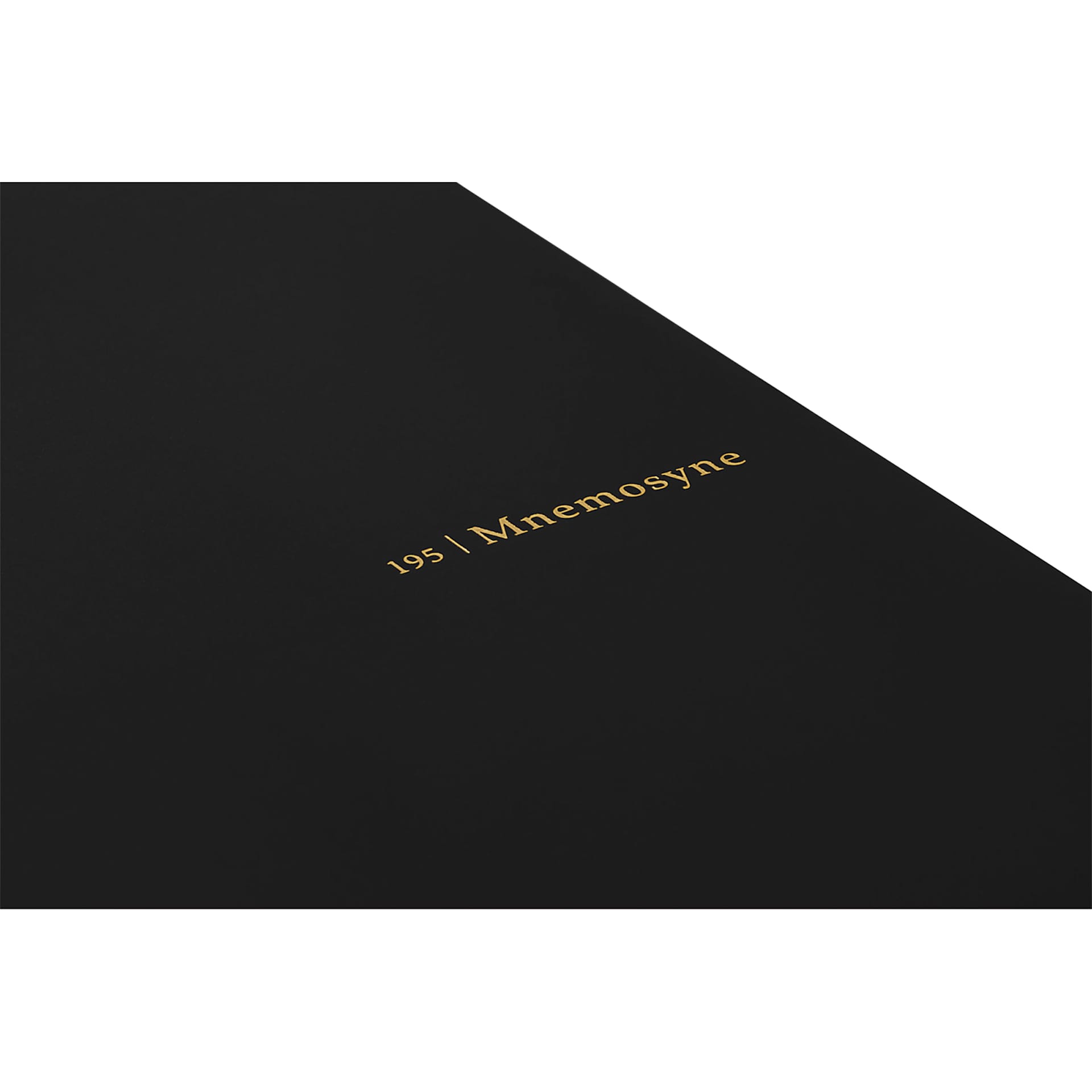 Maruman Mnemosyne Notebook - Black, A5, Lined, close-up