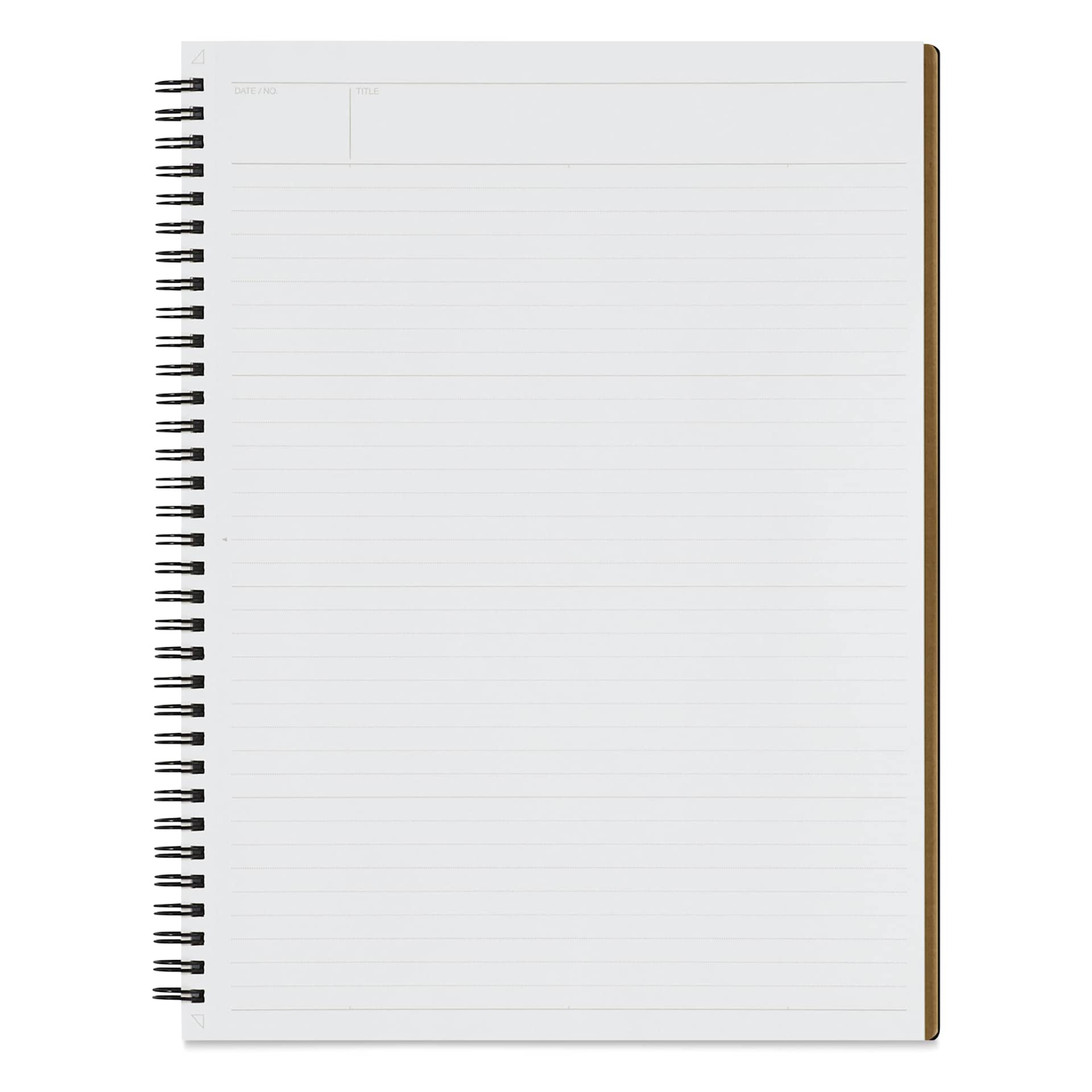 Maruman Mnemosyne Notebook - Black, A4, Lined, open