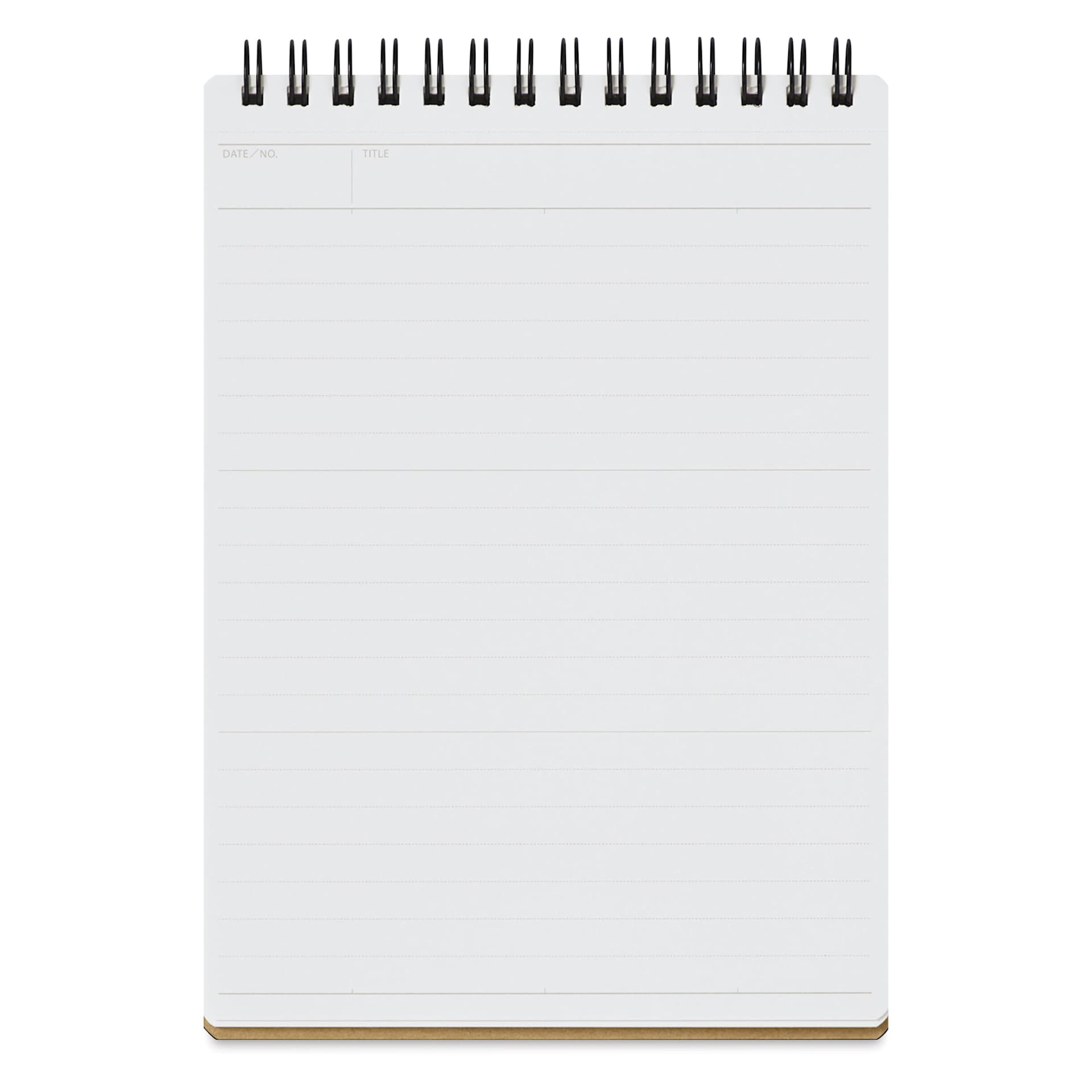 Maruman’s Mnemosyne Reporter Notebook - B6, Black, 5" x 7", flipped open