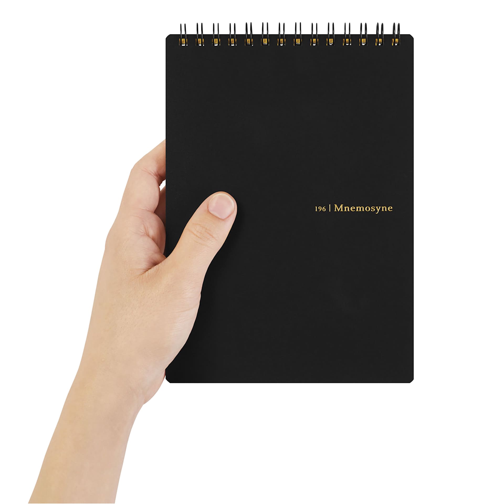 Maruman’s Mnemosyne Reporter Notebook - B6, Black, 5" x 7", in-hand