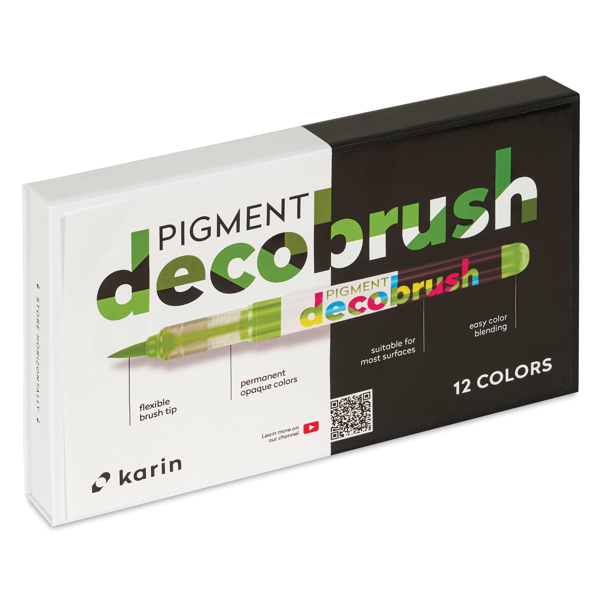 Karin Pigment Decobrush Markers - Nature Colors, Set of 12, front of the packaging