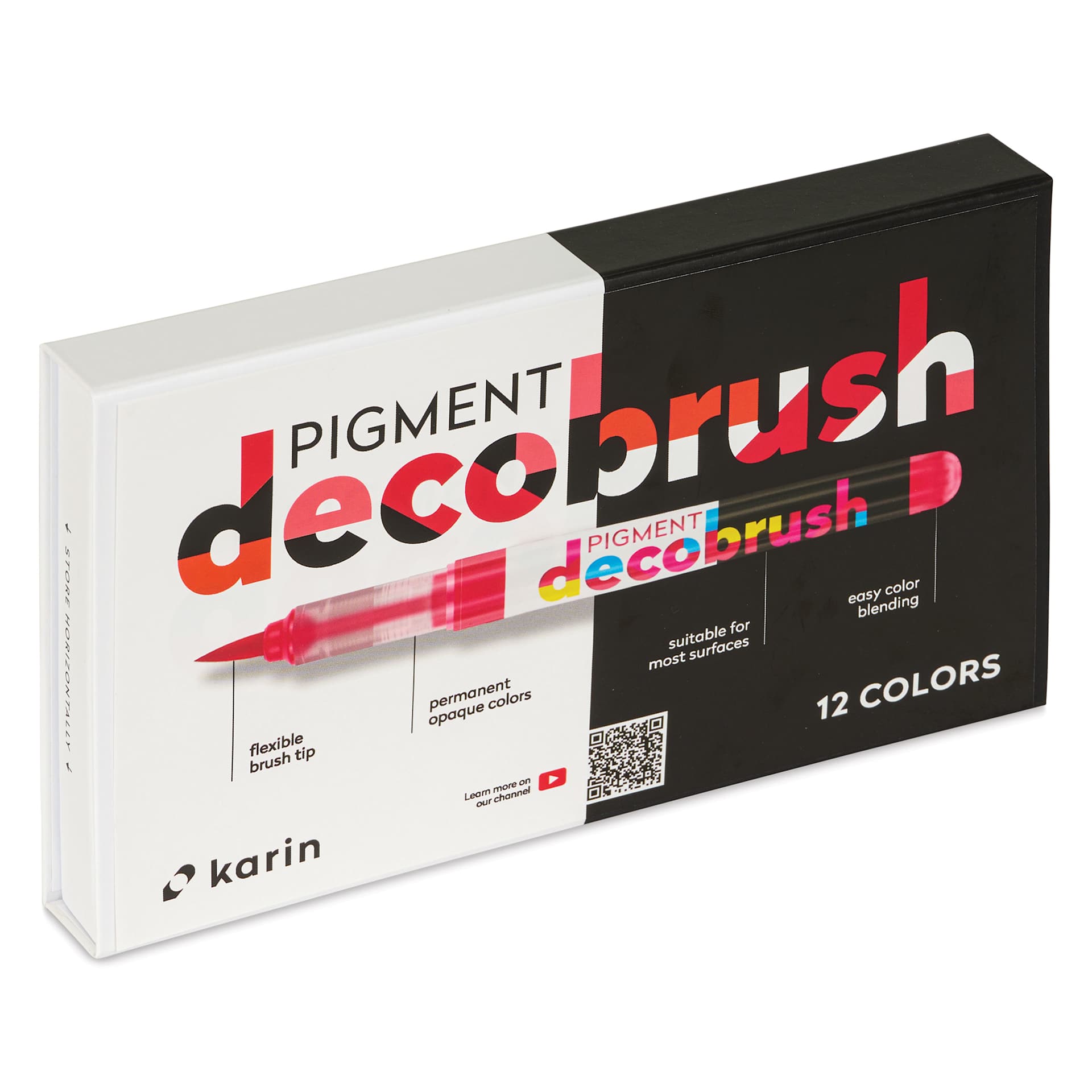 Karin Pigment Decobrush Markers - Passion Colors, Set of 12, front of the packaging