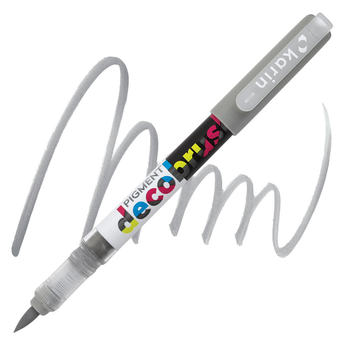 Karin Pigment Decobrush Marker - Cool Grey 2 marker and swatch