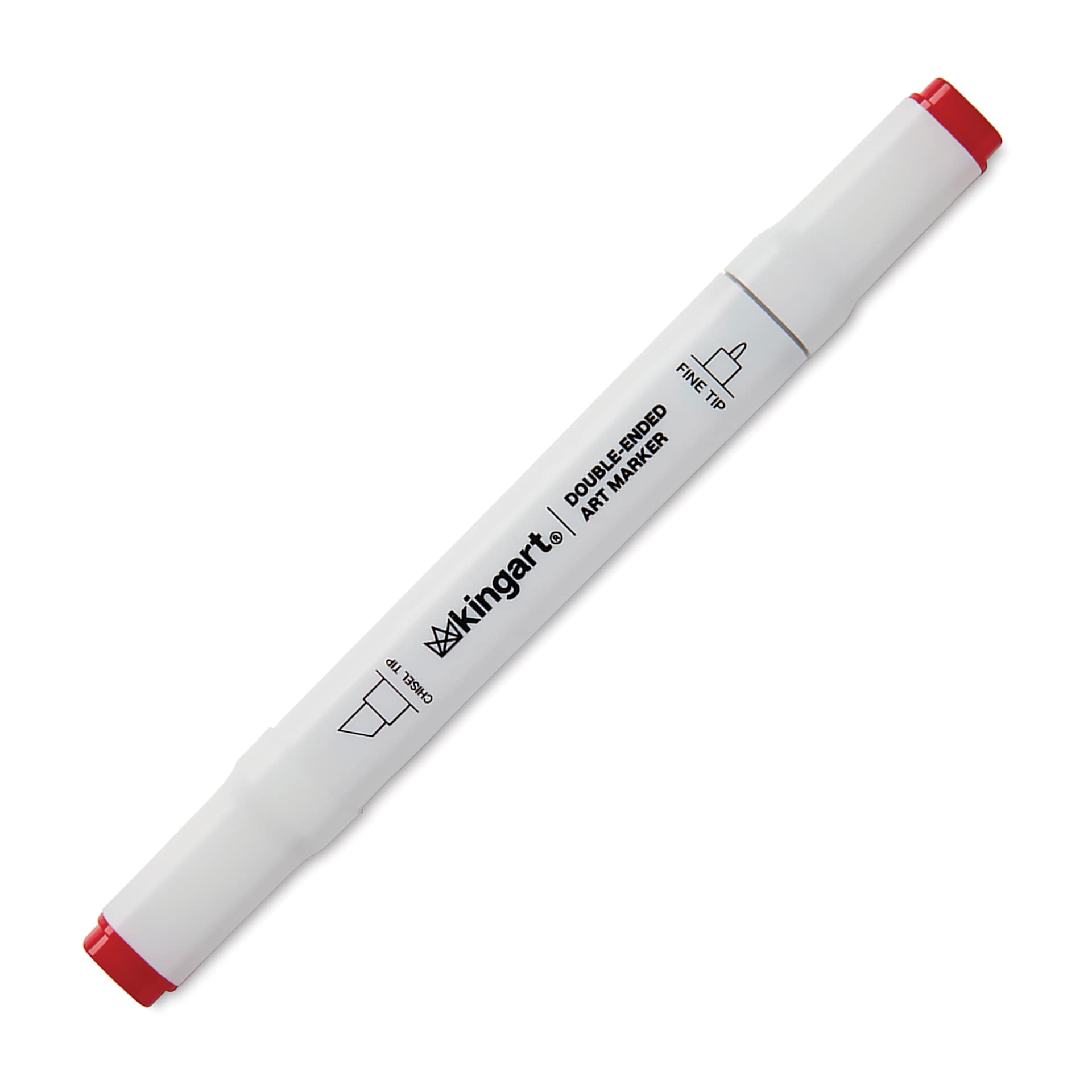 Kingart Pro Double-Ended Art Alcohol Markers - Floral Palette, Set of 12, marker with caps on