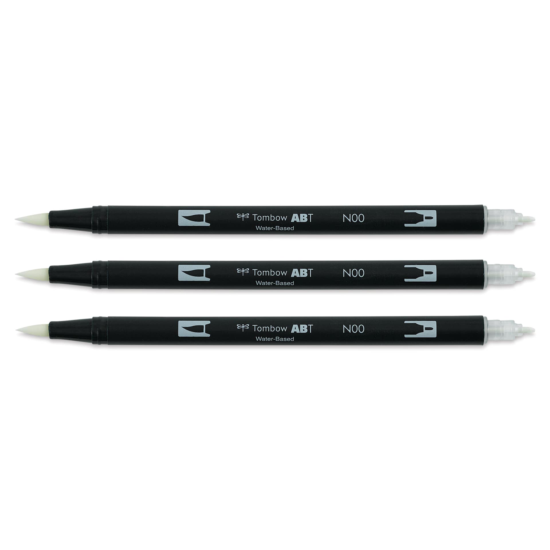 Tombow Colorless Blender Pens - Pkg of 3 (pens with caps off)