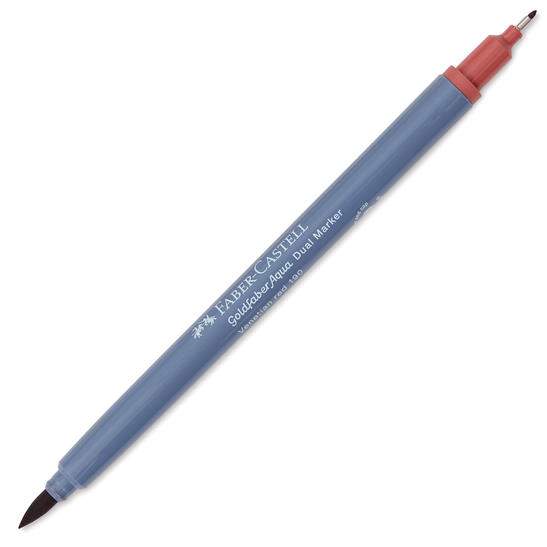 Faber-Castell Goldfaber Aqua Dual Marker - 190 Venetian Red (marker with caps removed)