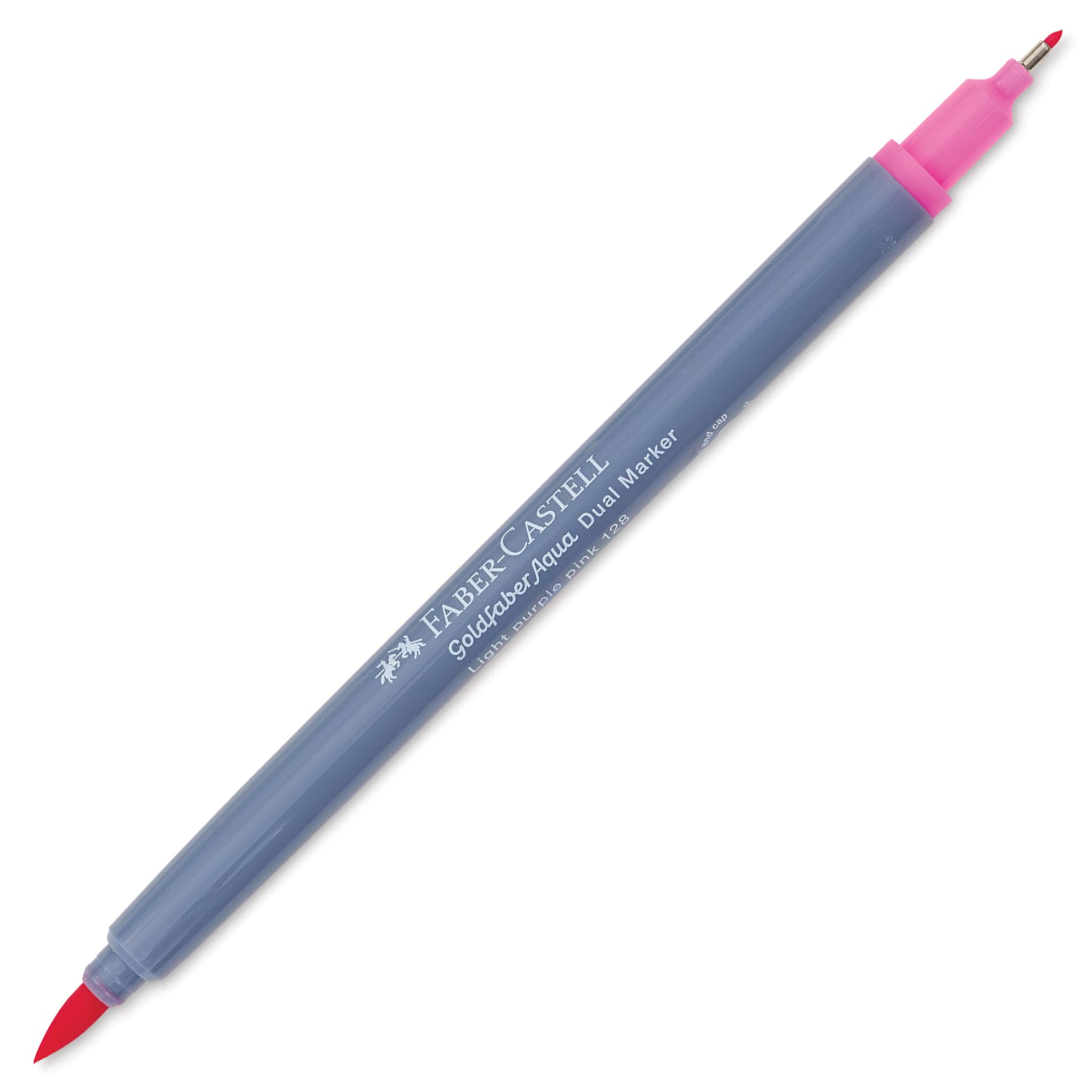 Faber-Castell Goldfaber Aqua Dual Marker - 128 Light Purple Pink (marker with caps removed)