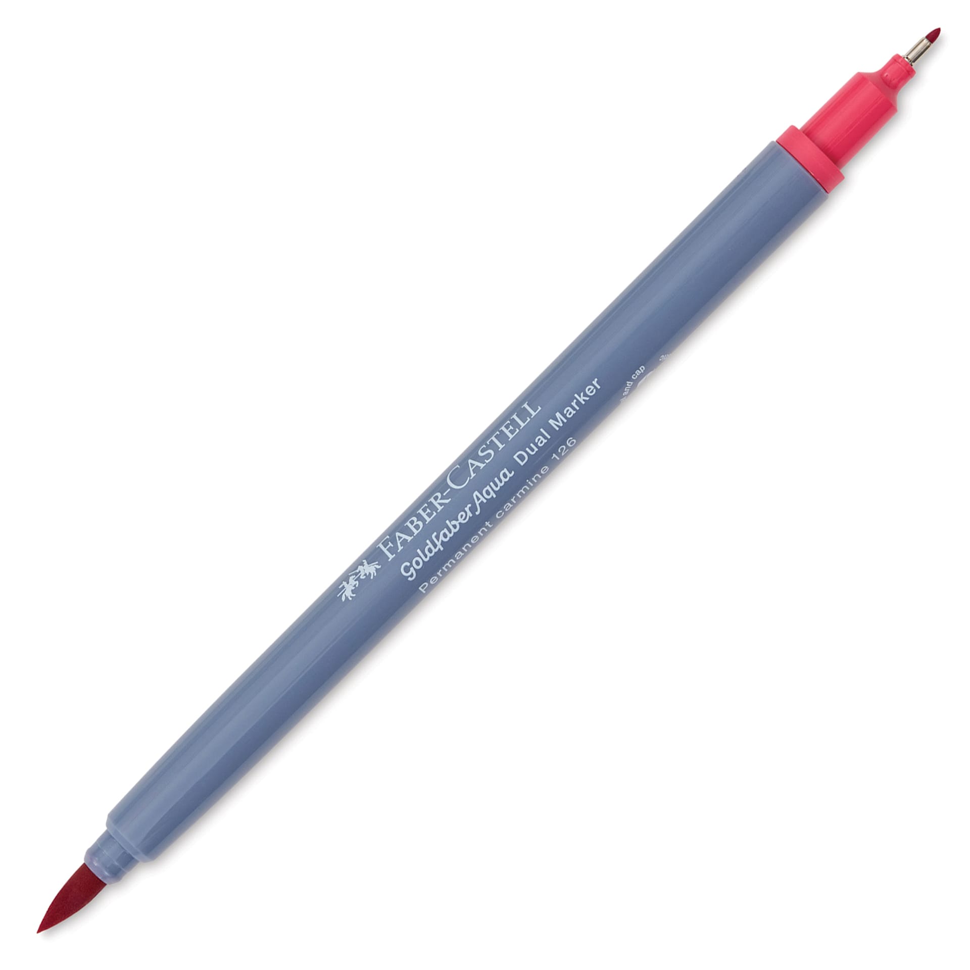 Faber-Castell Goldfaber Aqua Dual Marker - 126 Permanent Carmine (marker with caps removed)