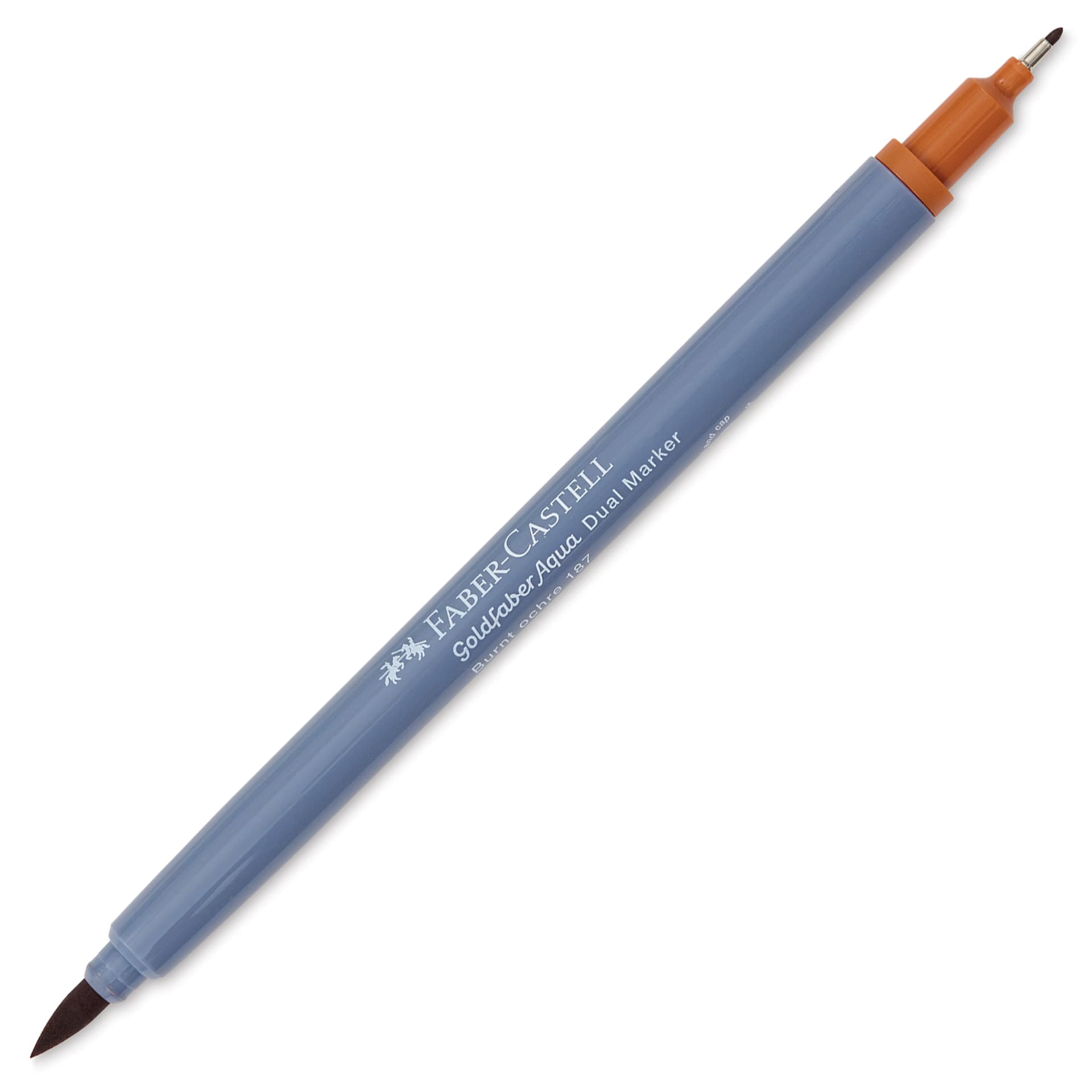 Faber-Castell Goldfaber Aqua Dual Marker - 187 Burnt Ochre (marker with caps removed)