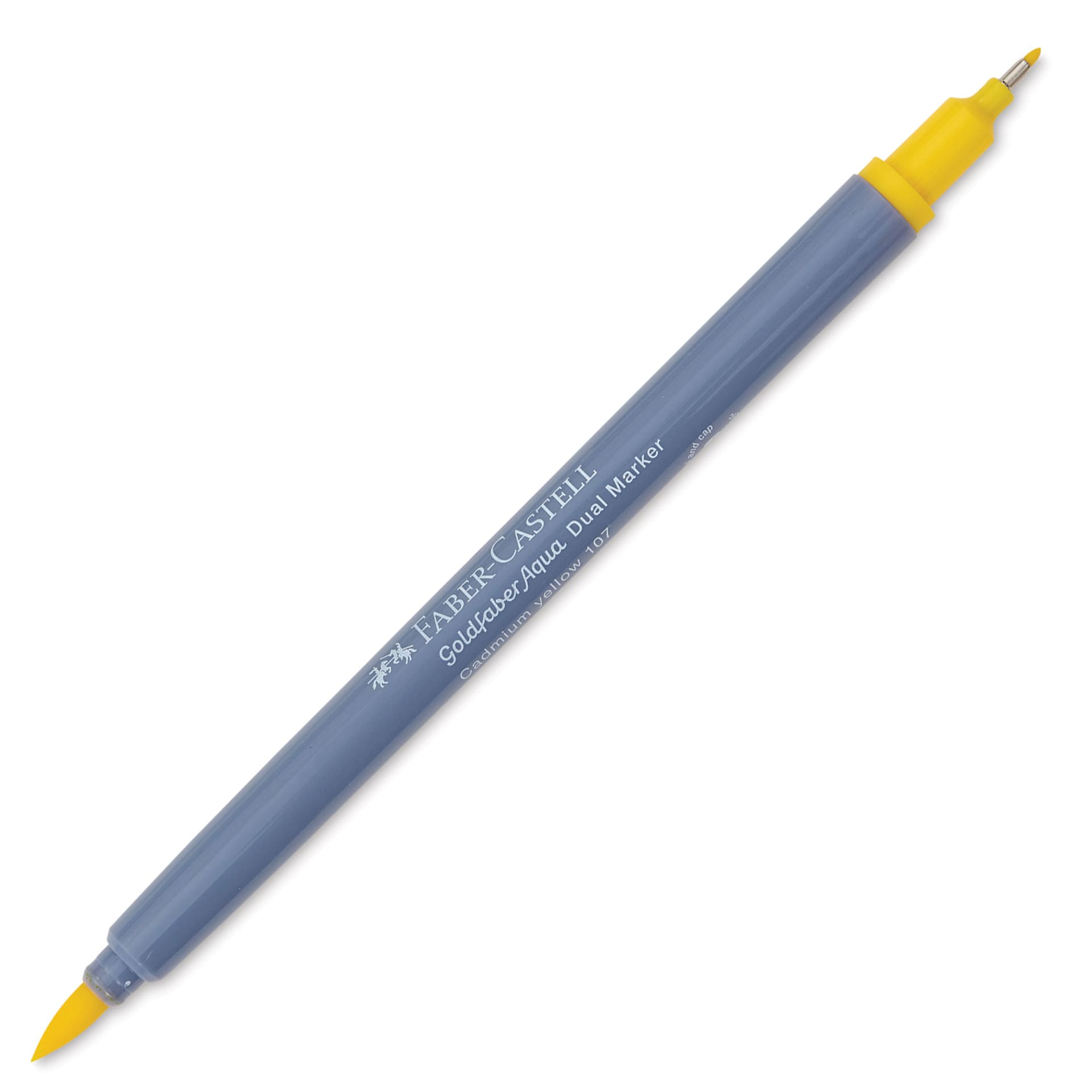 Faber-Castell Goldfaber Aqua Dual Marker - 107 Cadmium Yellow (marker with caps removed)