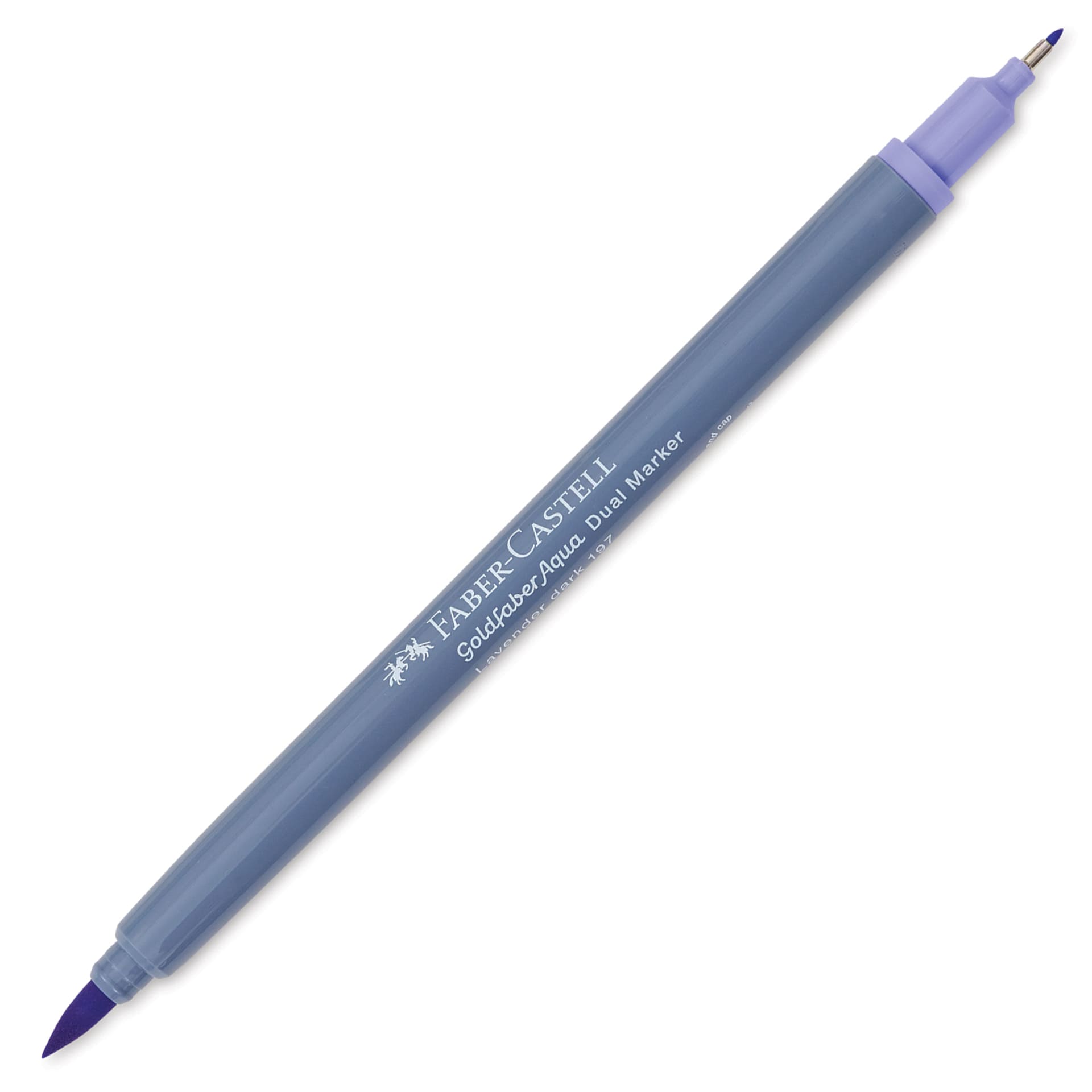 Faber-Castell Goldfaber Aqua Dual Marker - 197 Lavender Dark (marker with caps removed)