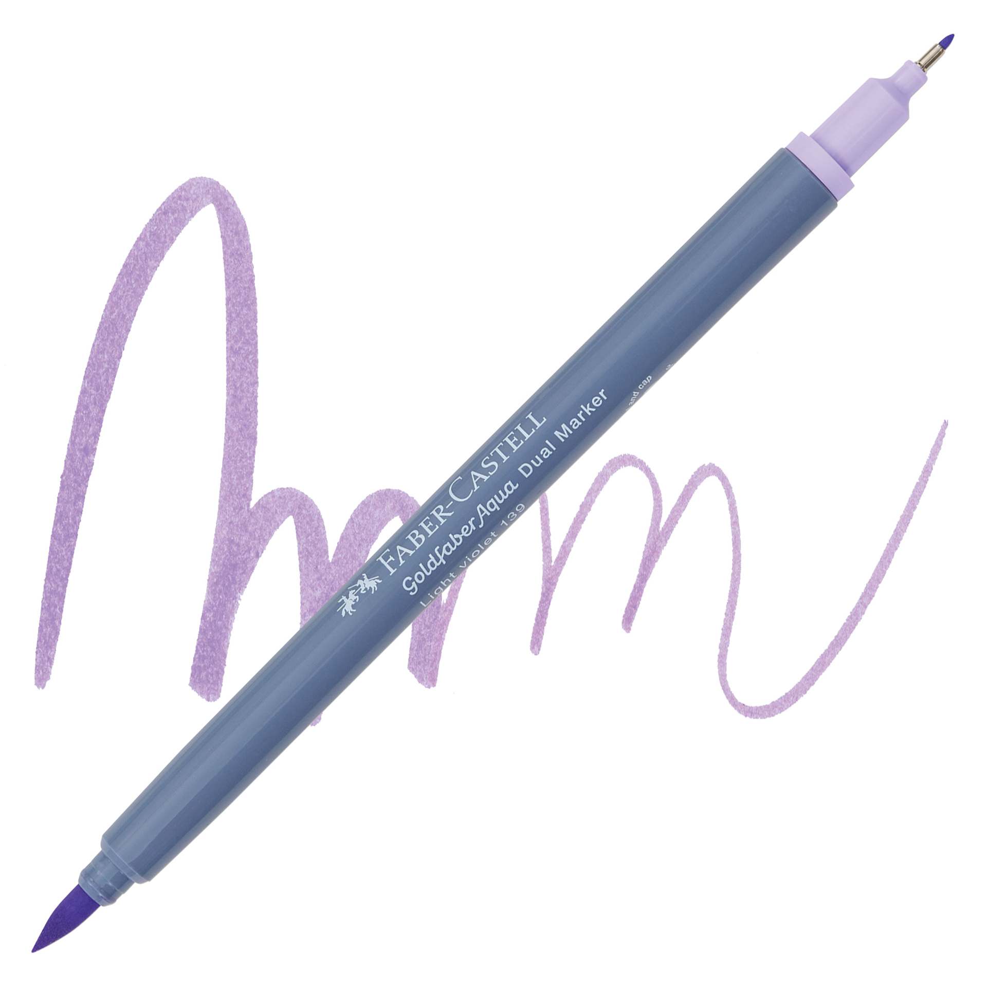 Faber-Castell Goldfaber Aqua Dual Marker - 139 Light Violet marker and swatch