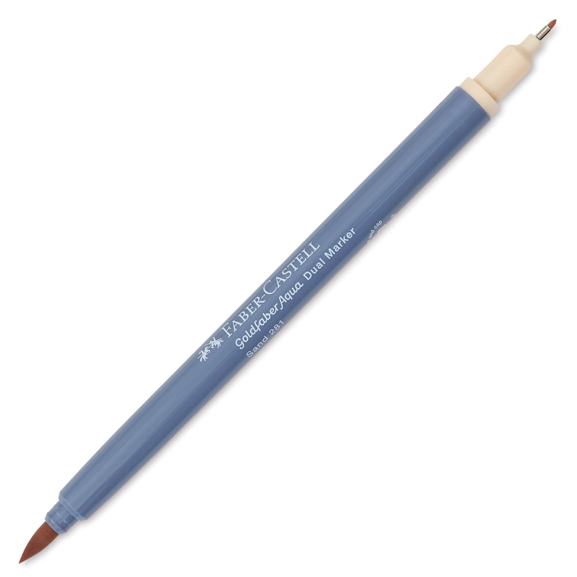 Faber-Castell Goldfaber Aqua Dual Marker - 281 Sand (marker with caps removed)