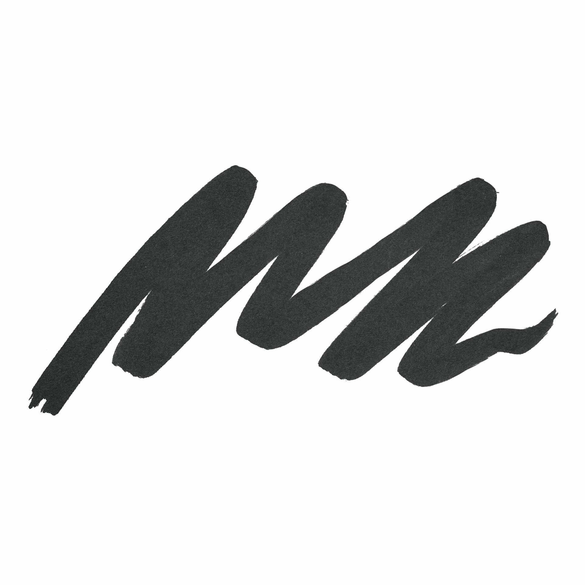 Tombow Mono Twin Permanent Marker - Black, Bold Tip swatch
