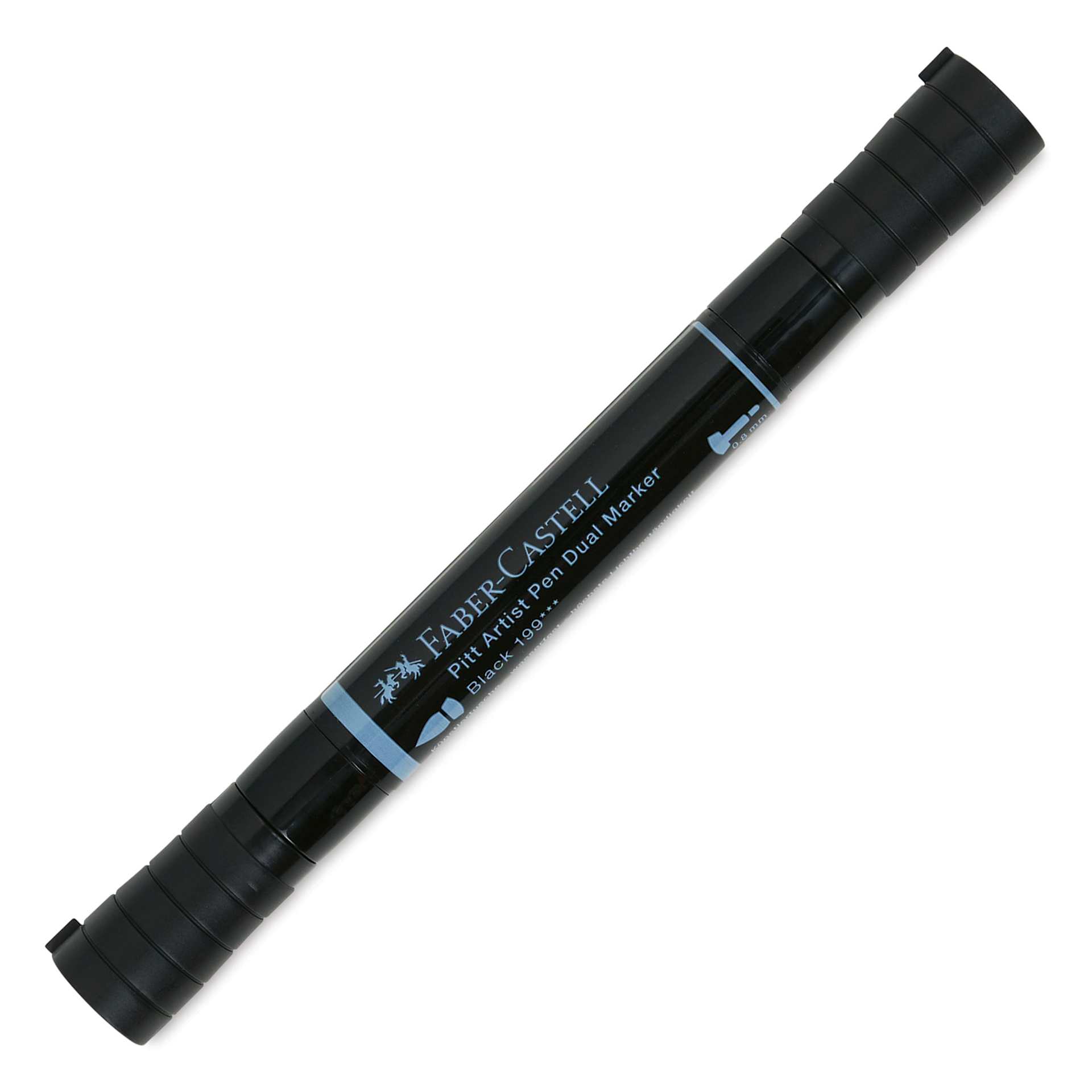 Faber-Castell Pitt Artist Pen Dual Tip Marker - Black 199 front of marker